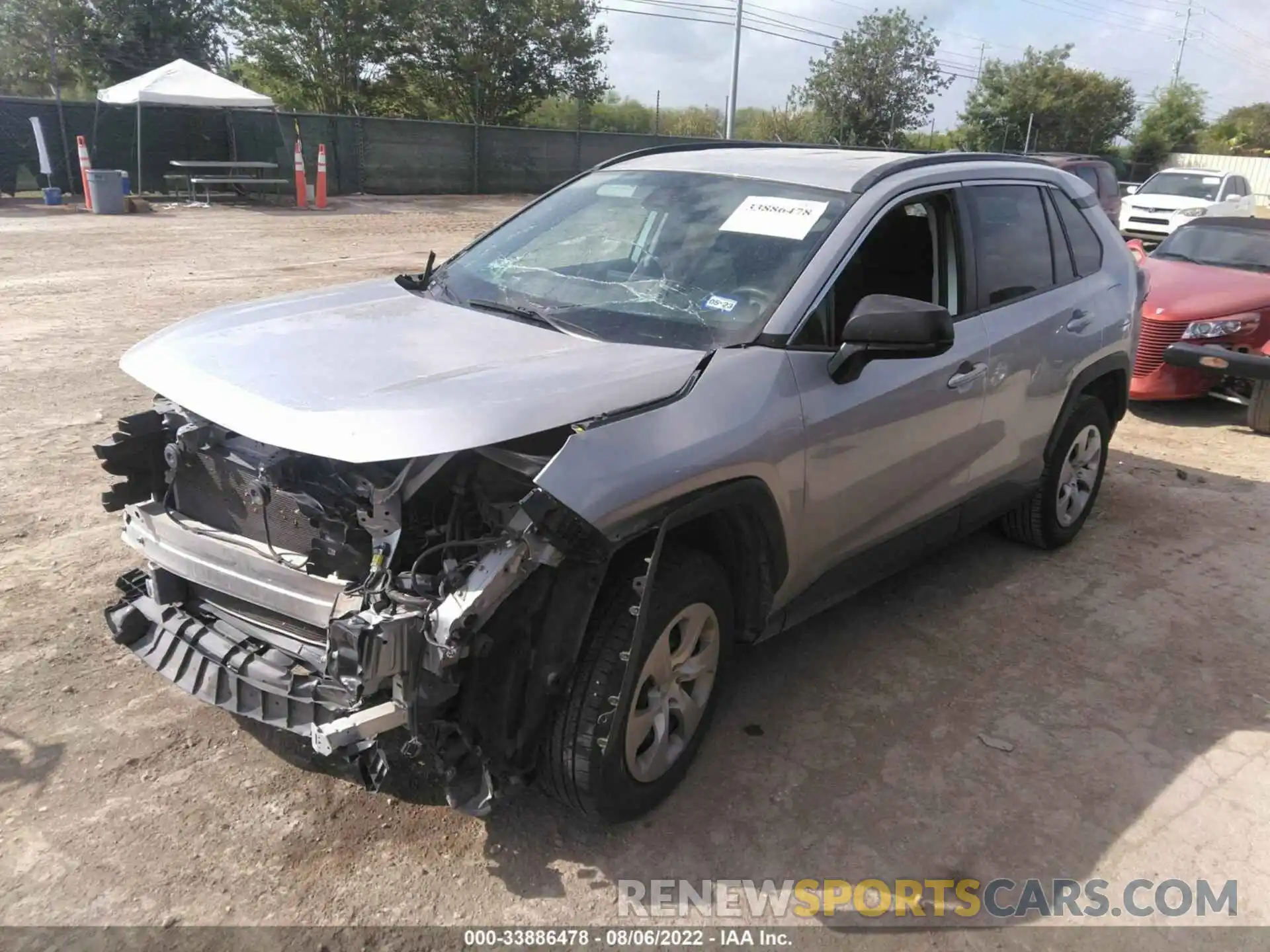 2 Photograph of a damaged car 2T3H1RFV0KW003874 TOYOTA RAV4 2019