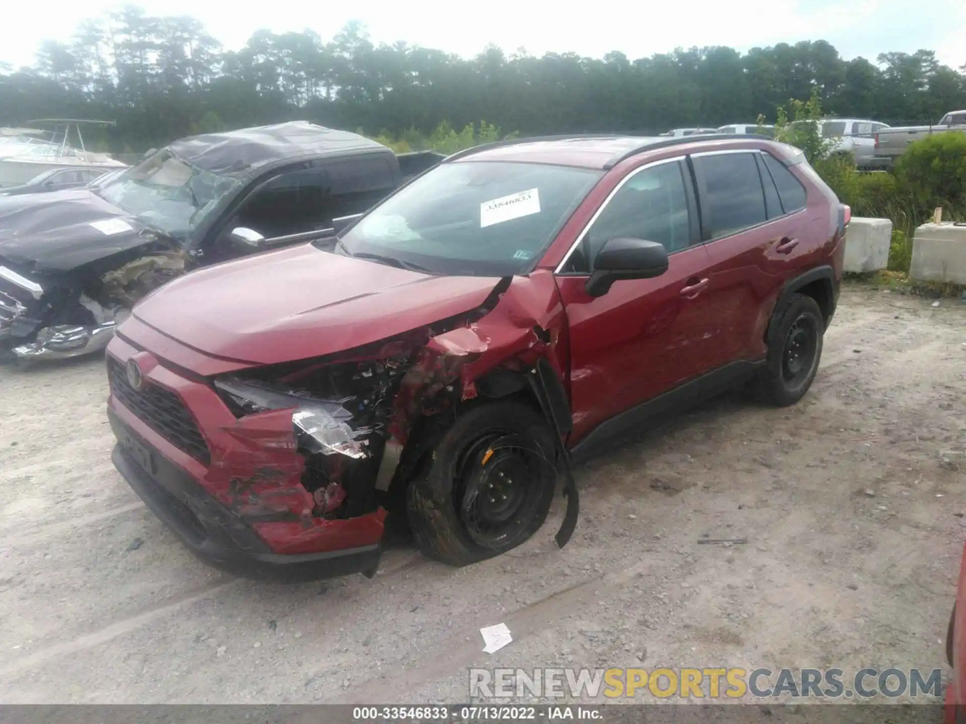 2 Photograph of a damaged car 2T3H1RFV0KW005611 TOYOTA RAV4 2019