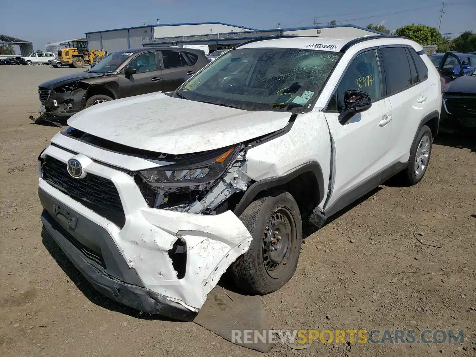 2 Фотография поврежденного автомобиля 2T3H1RFV0KW015183 TOYOTA RAV4 2019