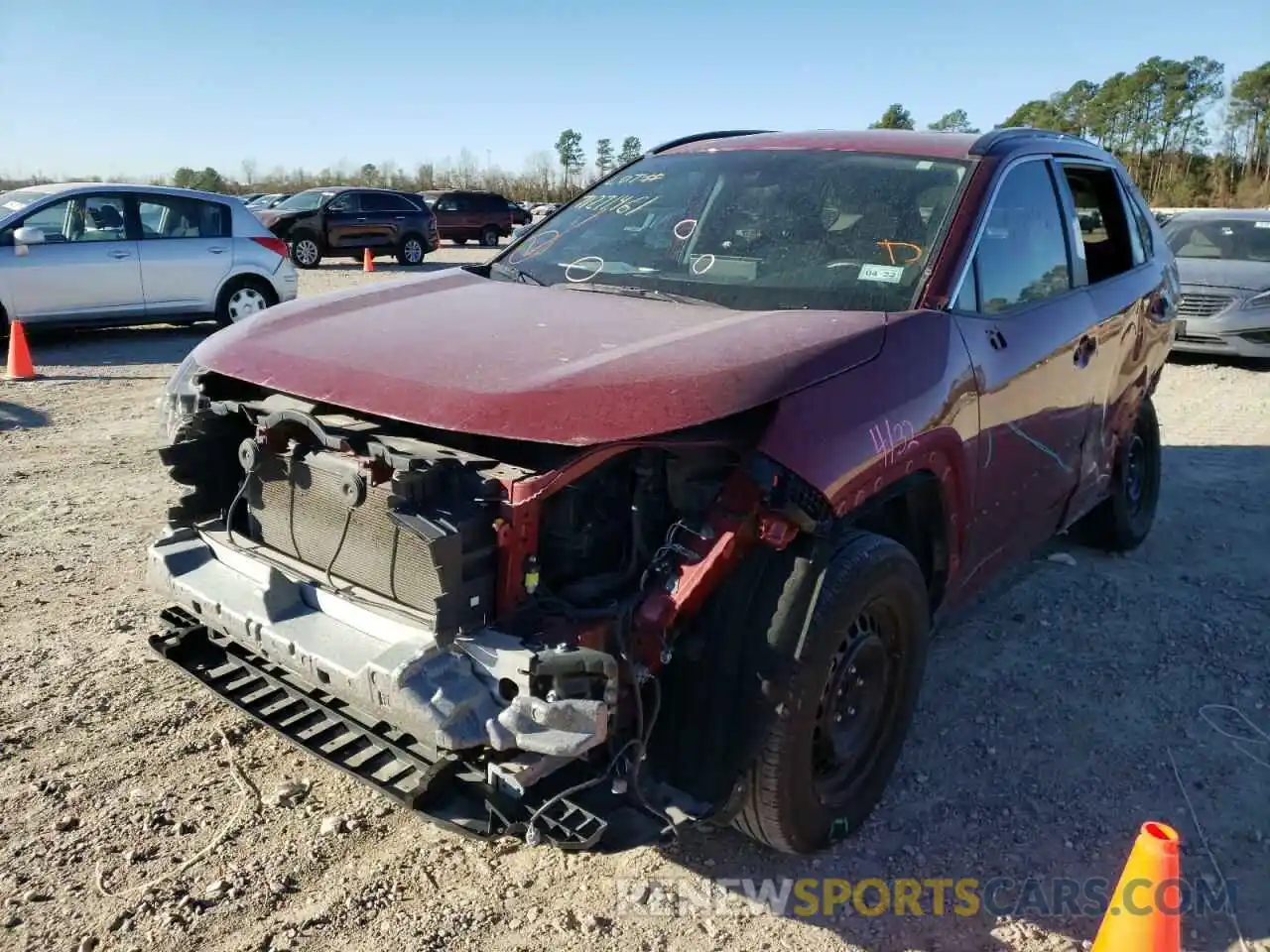 2 Photograph of a damaged car 2T3H1RFV0KW015782 TOYOTA RAV4 2019