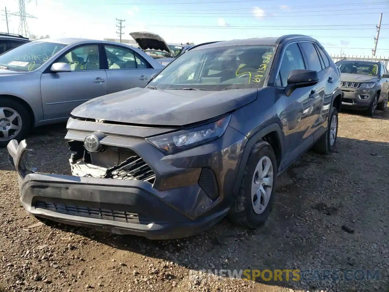 2 Photograph of a damaged car 2T3H1RFV0KW021470 TOYOTA RAV4 2019