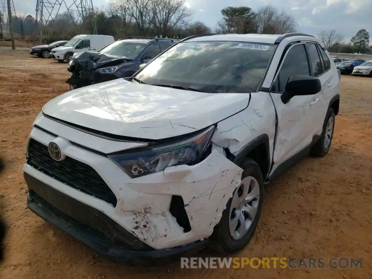 2 Photograph of a damaged car 2T3H1RFV0KW038298 TOYOTA RAV4 2019