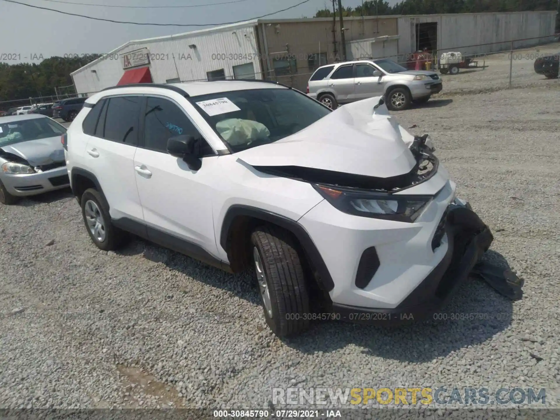 1 Photograph of a damaged car 2T3H1RFV0KW043307 TOYOTA RAV4 2019