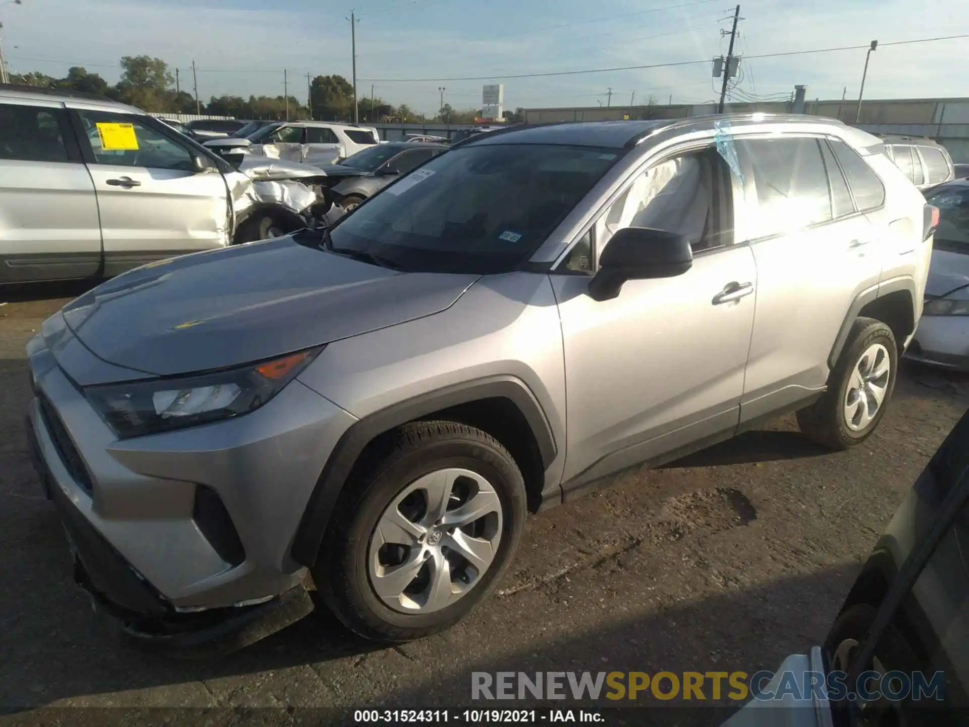 2 Фотография поврежденного автомобиля 2T3H1RFV1KC003416 TOYOTA RAV4 2019