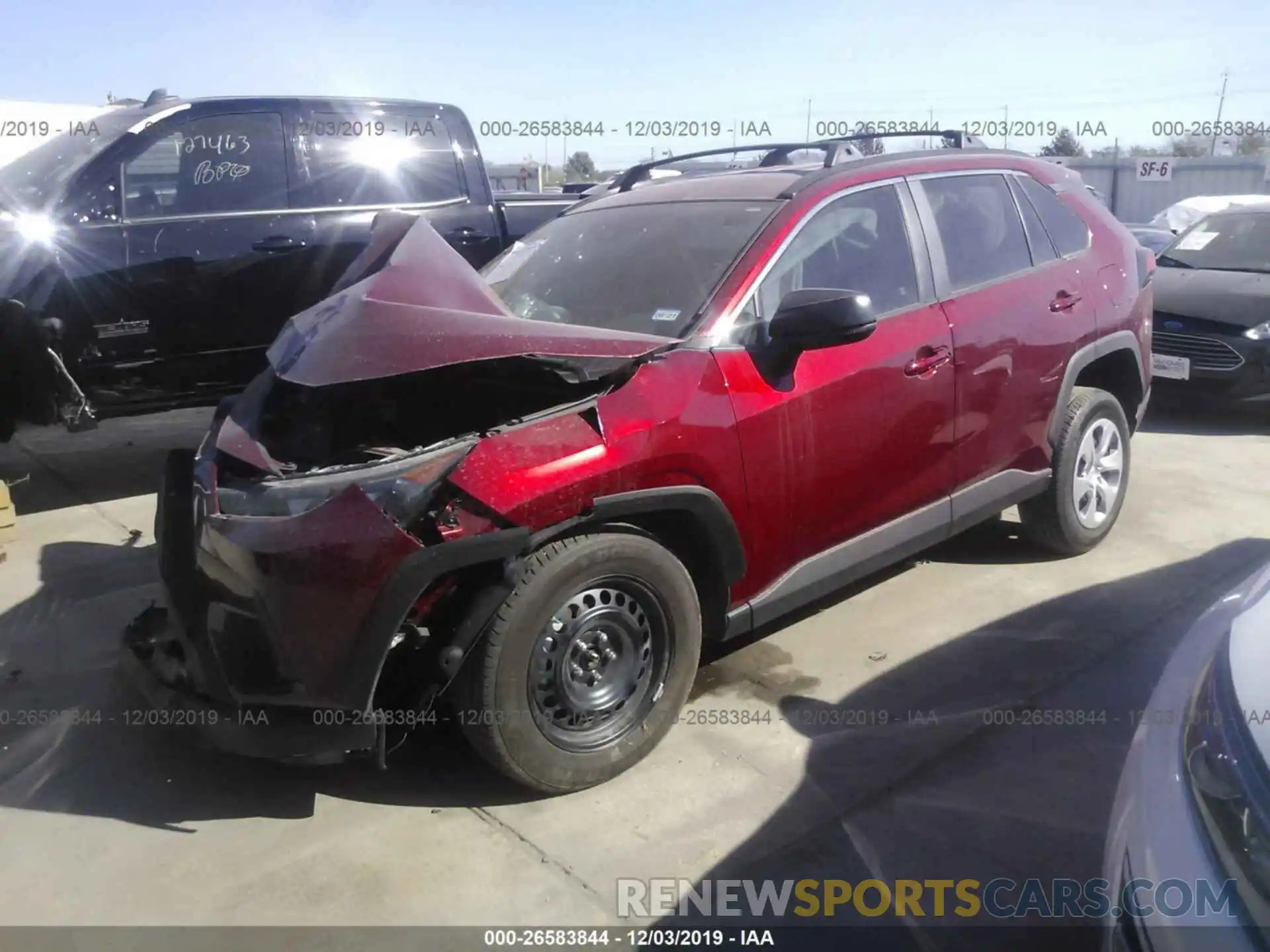 2 Фотография поврежденного автомобиля 2T3H1RFV1KC010656 TOYOTA RAV4 2019