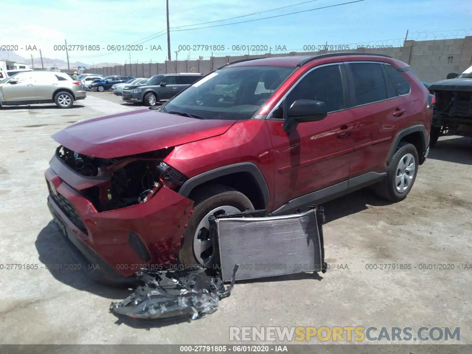 2 Photograph of a damaged car 2T3H1RFV1KC012648 TOYOTA RAV4 2019