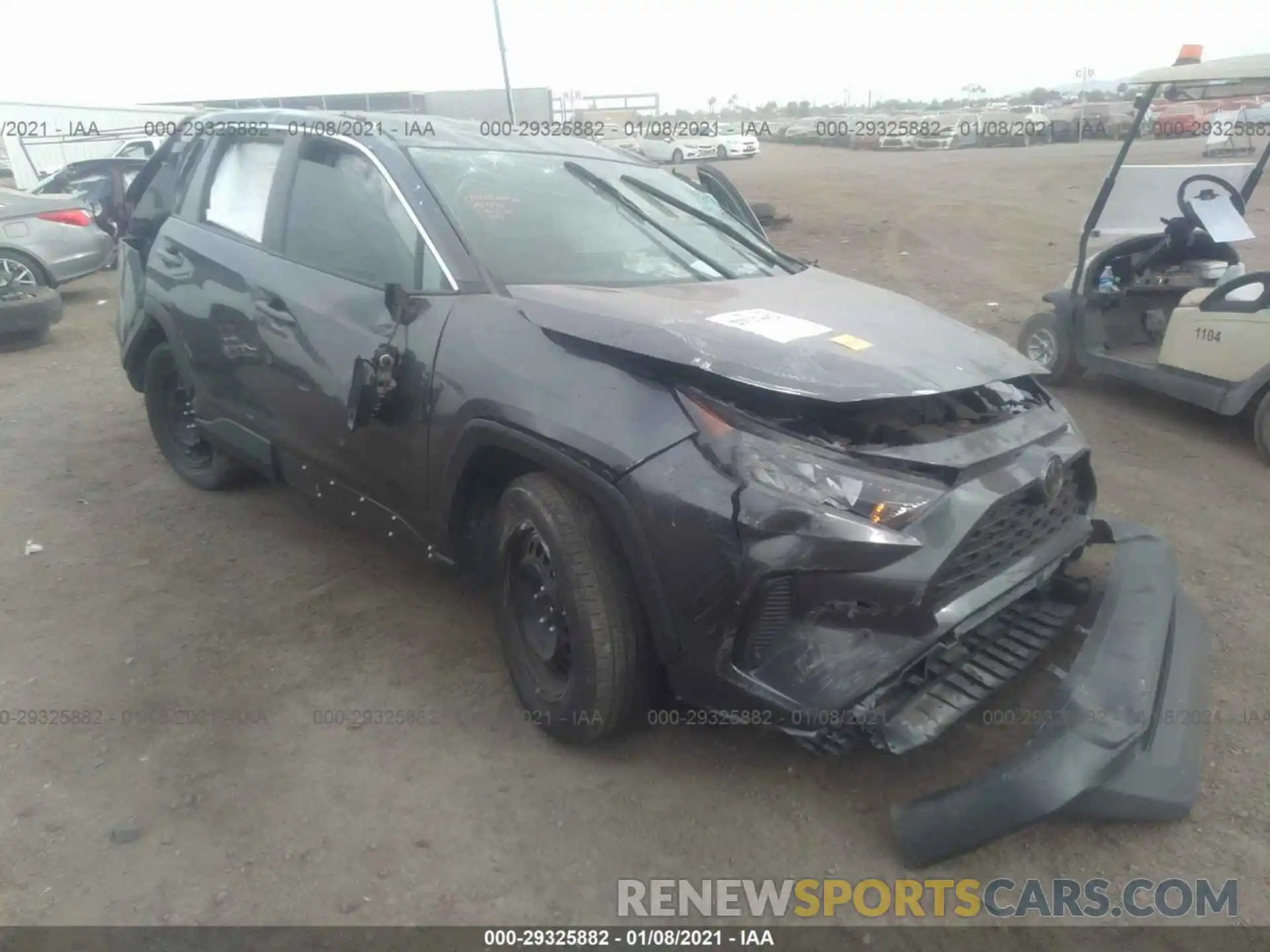 1 Photograph of a damaged car 2T3H1RFV1KC012990 TOYOTA RAV4 2019