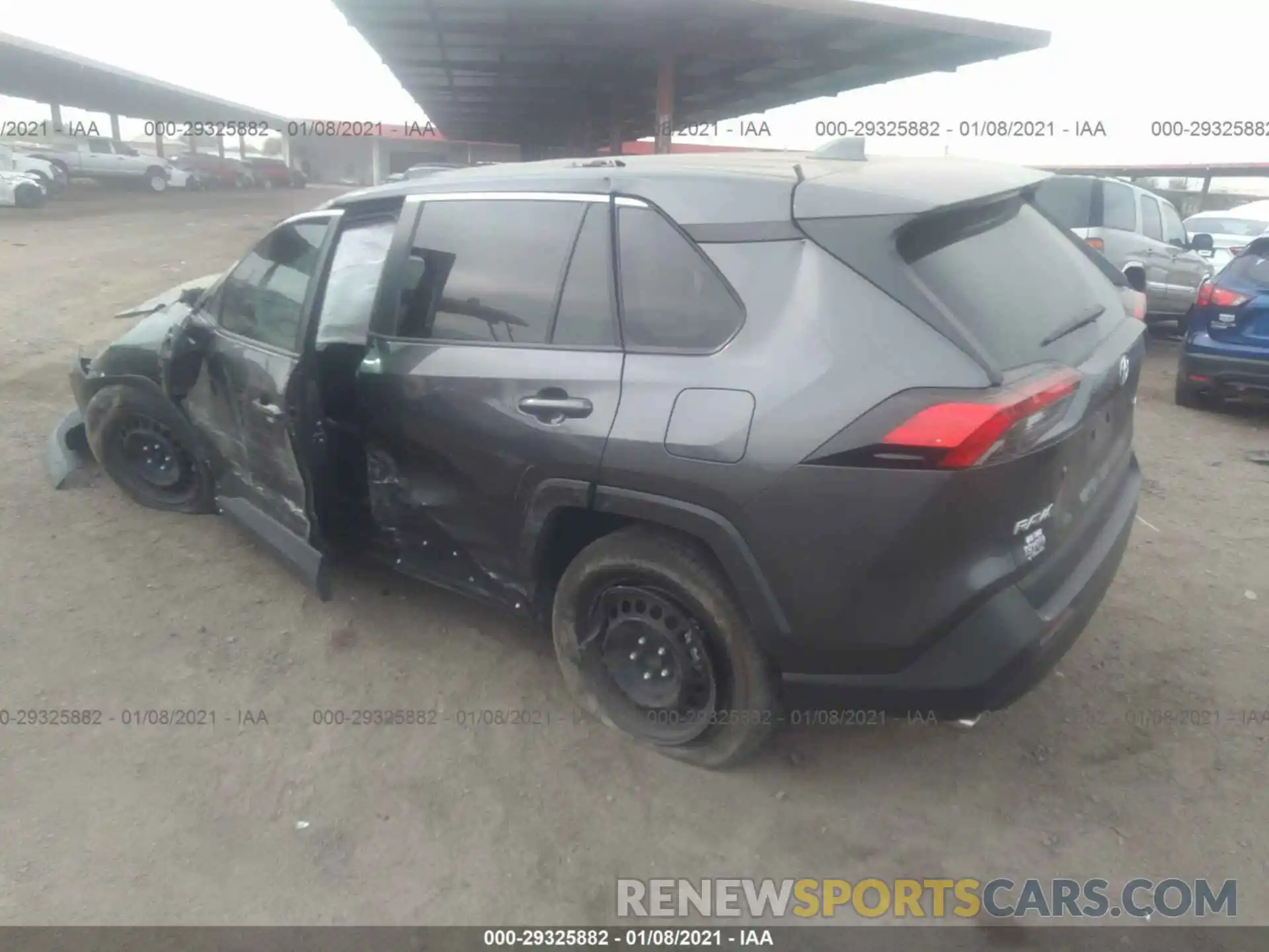 3 Photograph of a damaged car 2T3H1RFV1KC012990 TOYOTA RAV4 2019