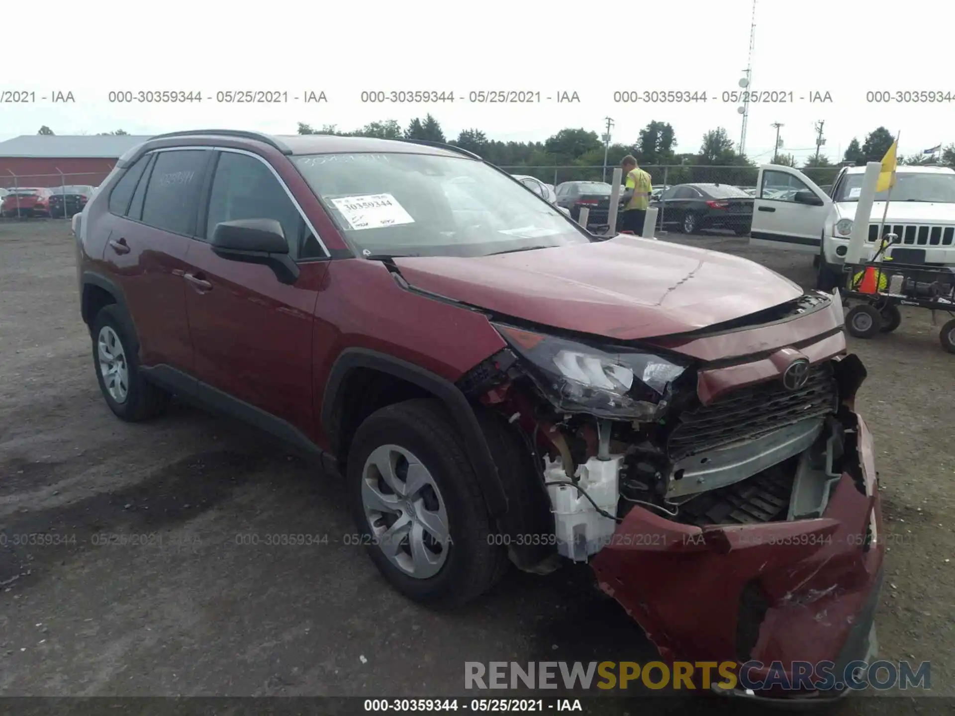 1 Photograph of a damaged car 2T3H1RFV1KC018465 TOYOTA RAV4 2019