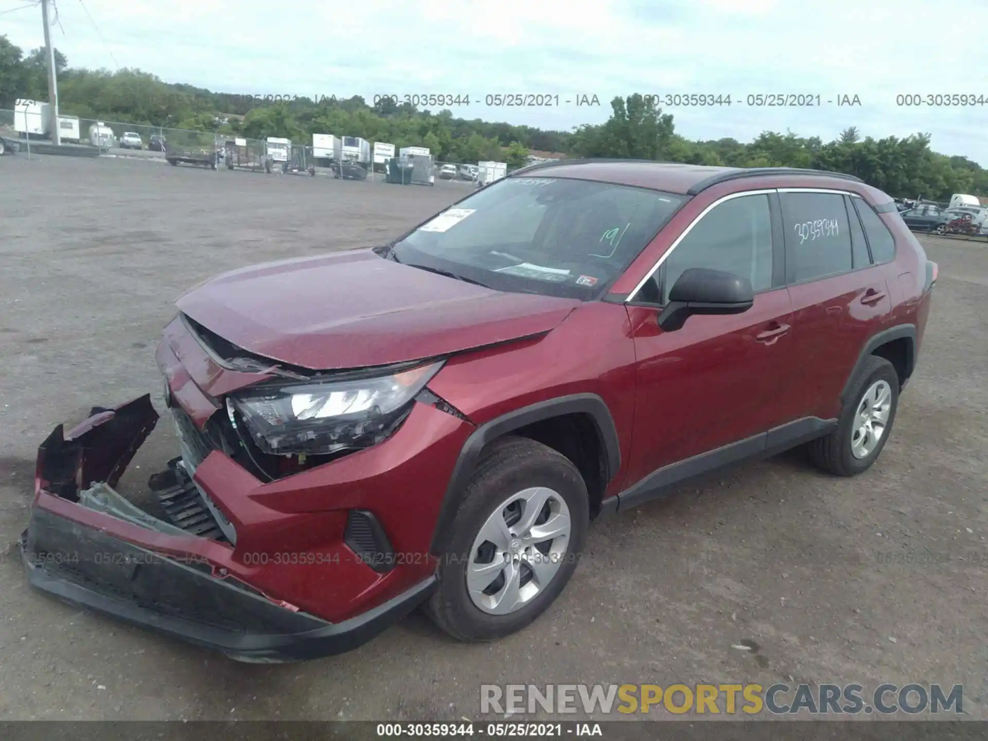 2 Фотография поврежденного автомобиля 2T3H1RFV1KC018465 TOYOTA RAV4 2019