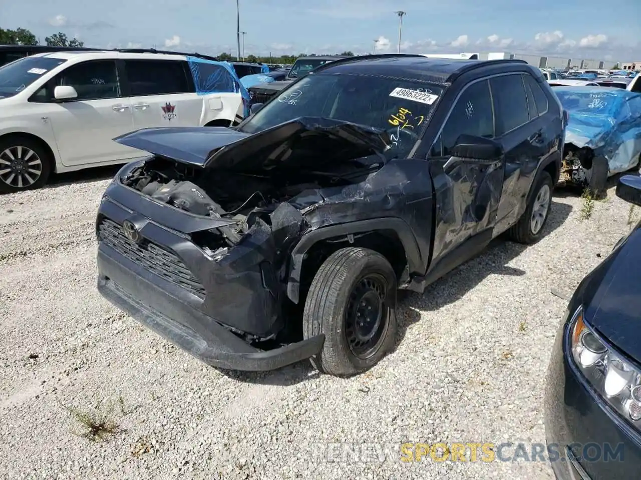 2 Photograph of a damaged car 2T3H1RFV1KC030969 TOYOTA RAV4 2019