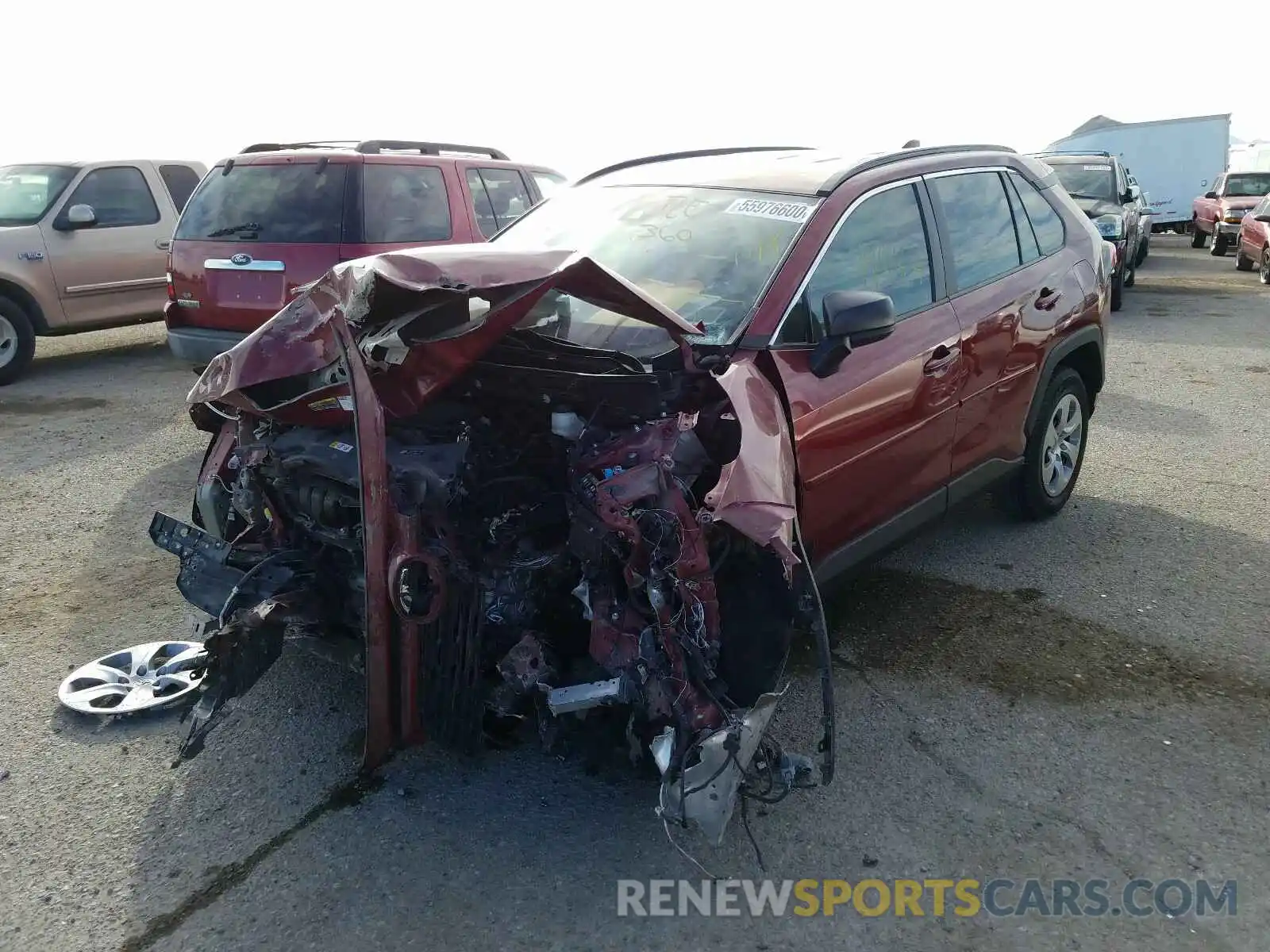 2 Photograph of a damaged car 2T3H1RFV1KW001714 TOYOTA RAV4 2019