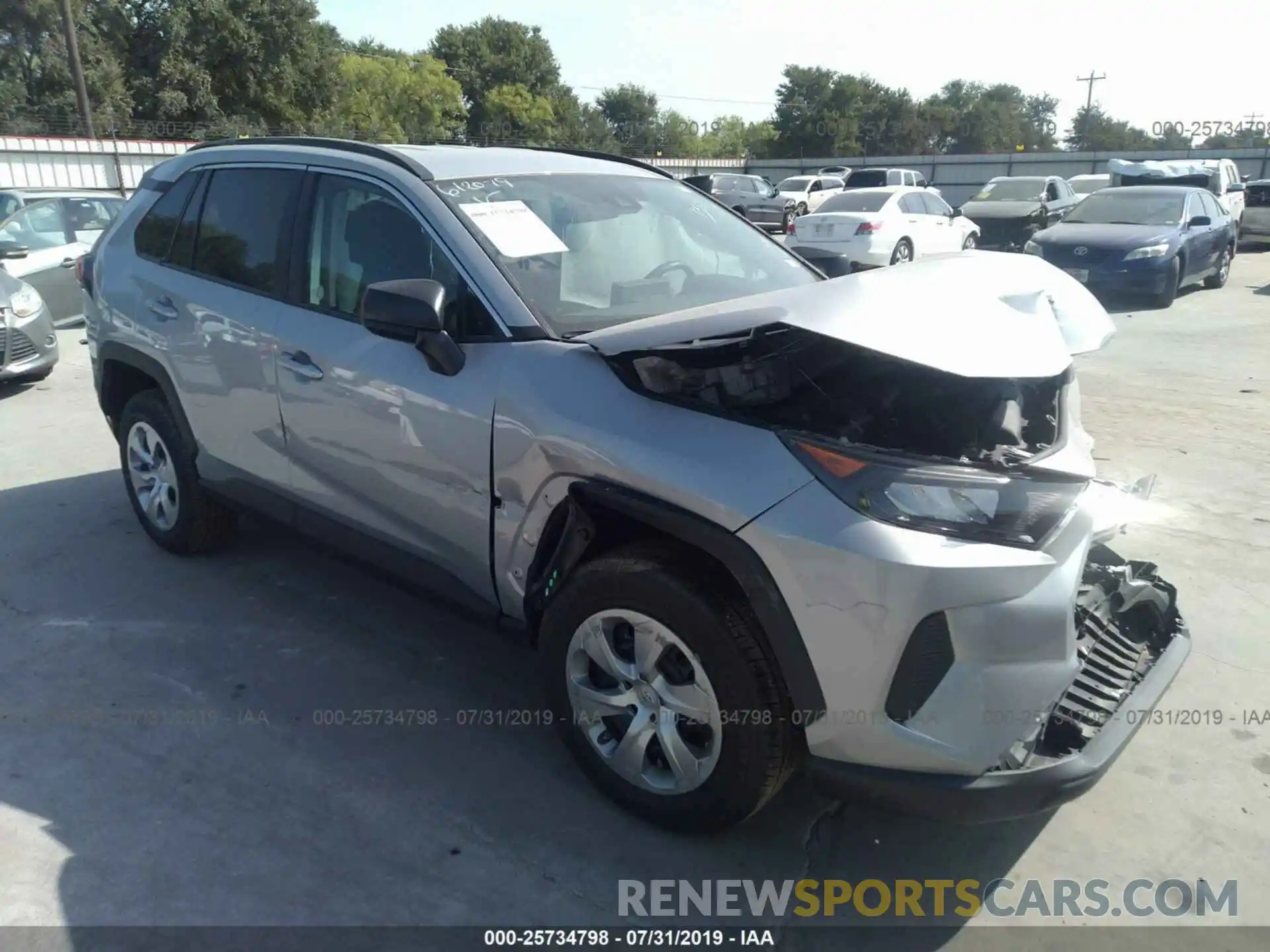 1 Photograph of a damaged car 2T3H1RFV1KW013295 TOYOTA RAV4 2019