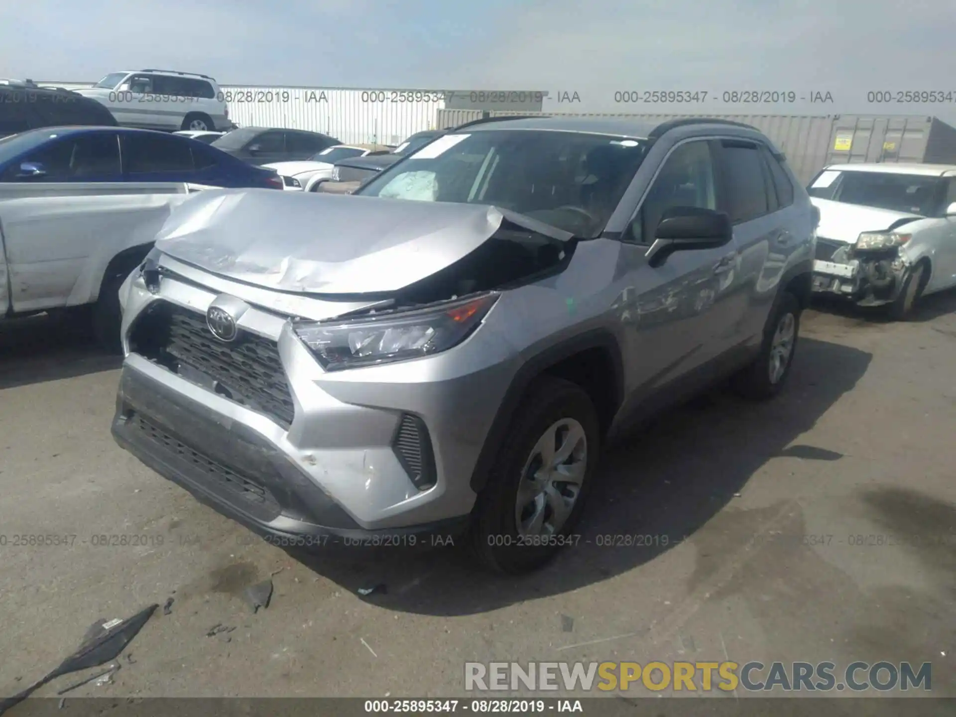 2 Фотография поврежденного автомобиля 2T3H1RFV1KW017234 TOYOTA RAV4 2019