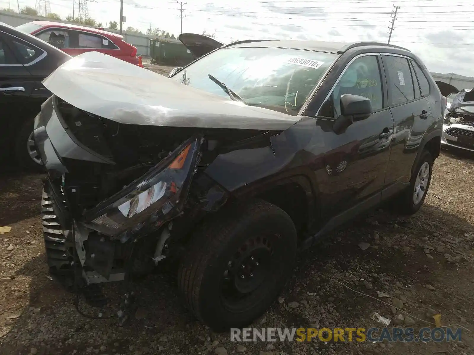 2 Photograph of a damaged car 2T3H1RFV1KW021512 TOYOTA RAV4 2019