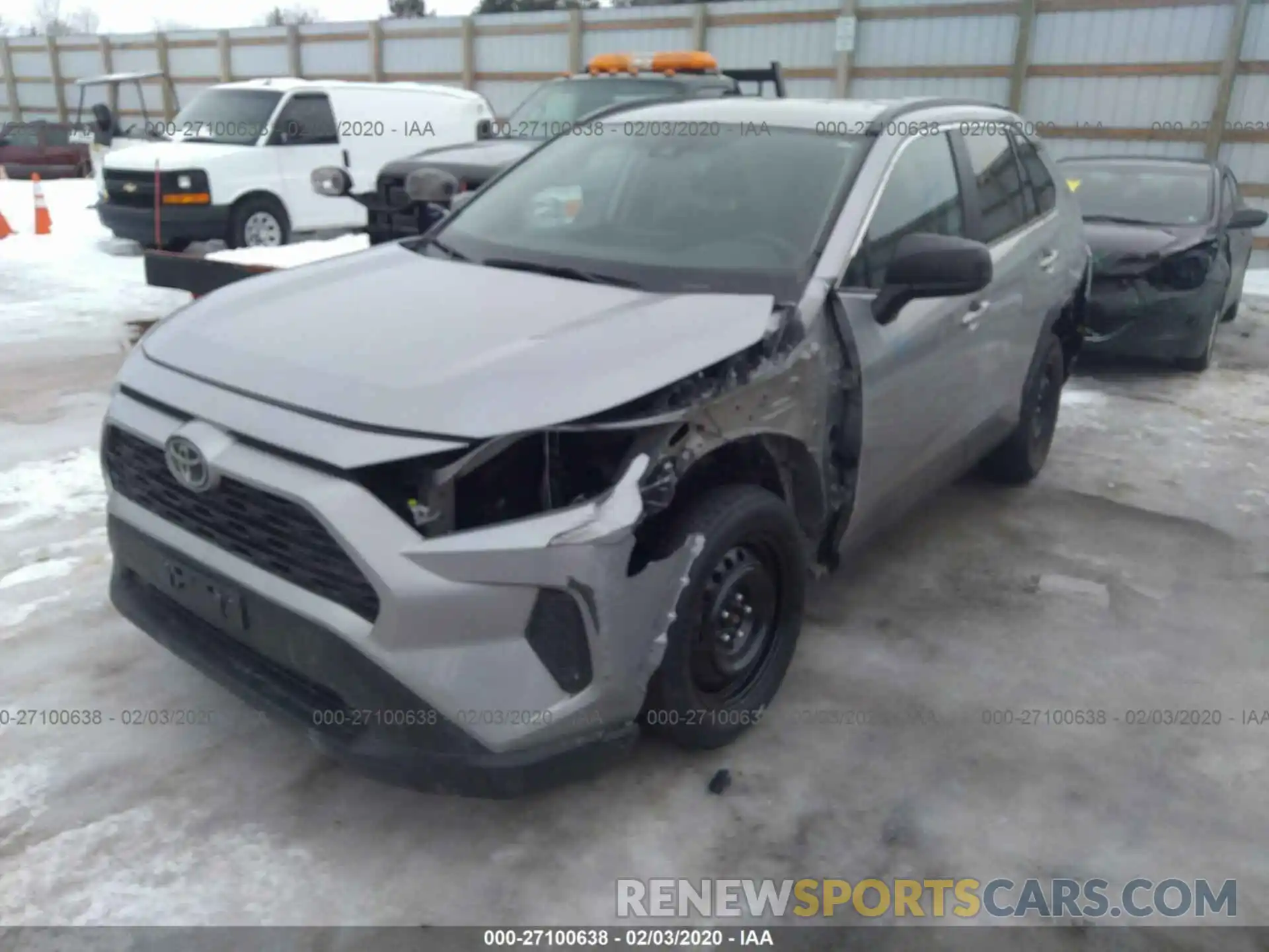 2 Photograph of a damaged car 2T3H1RFV1KW030288 TOYOTA RAV4 2019