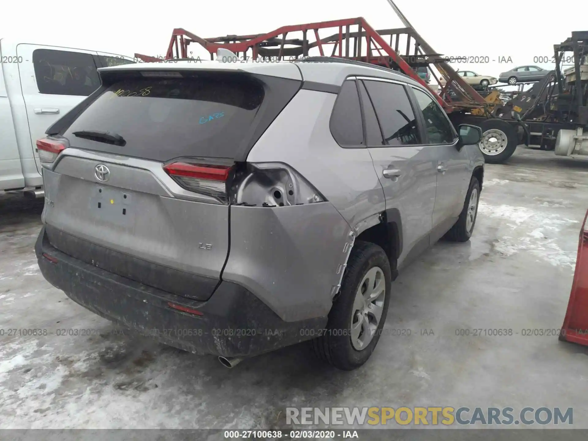 4 Фотография поврежденного автомобиля 2T3H1RFV1KW030288 TOYOTA RAV4 2019