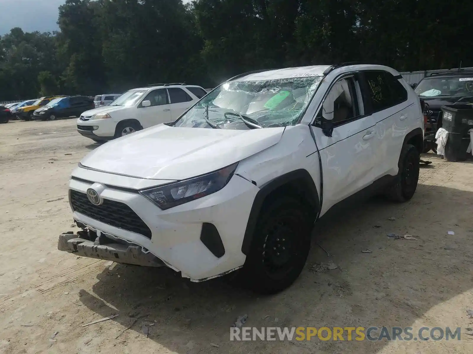 2 Photograph of a damaged car 2T3H1RFV1KW035684 TOYOTA RAV4 2019