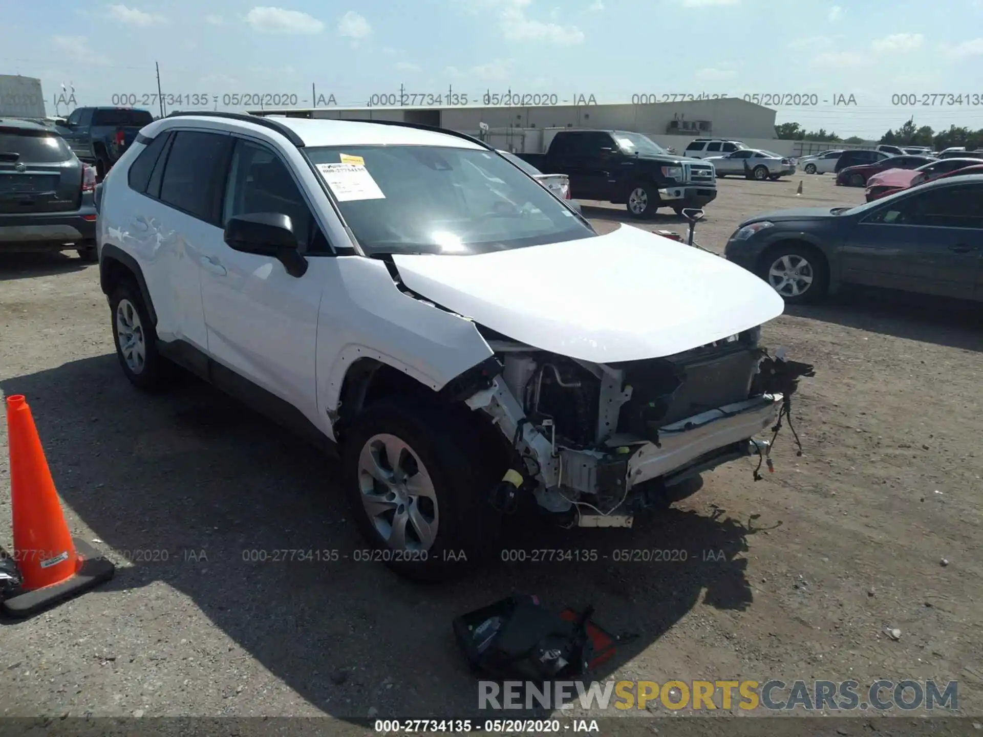 1 Фотография поврежденного автомобиля 2T3H1RFV1KW037290 TOYOTA RAV4 2019