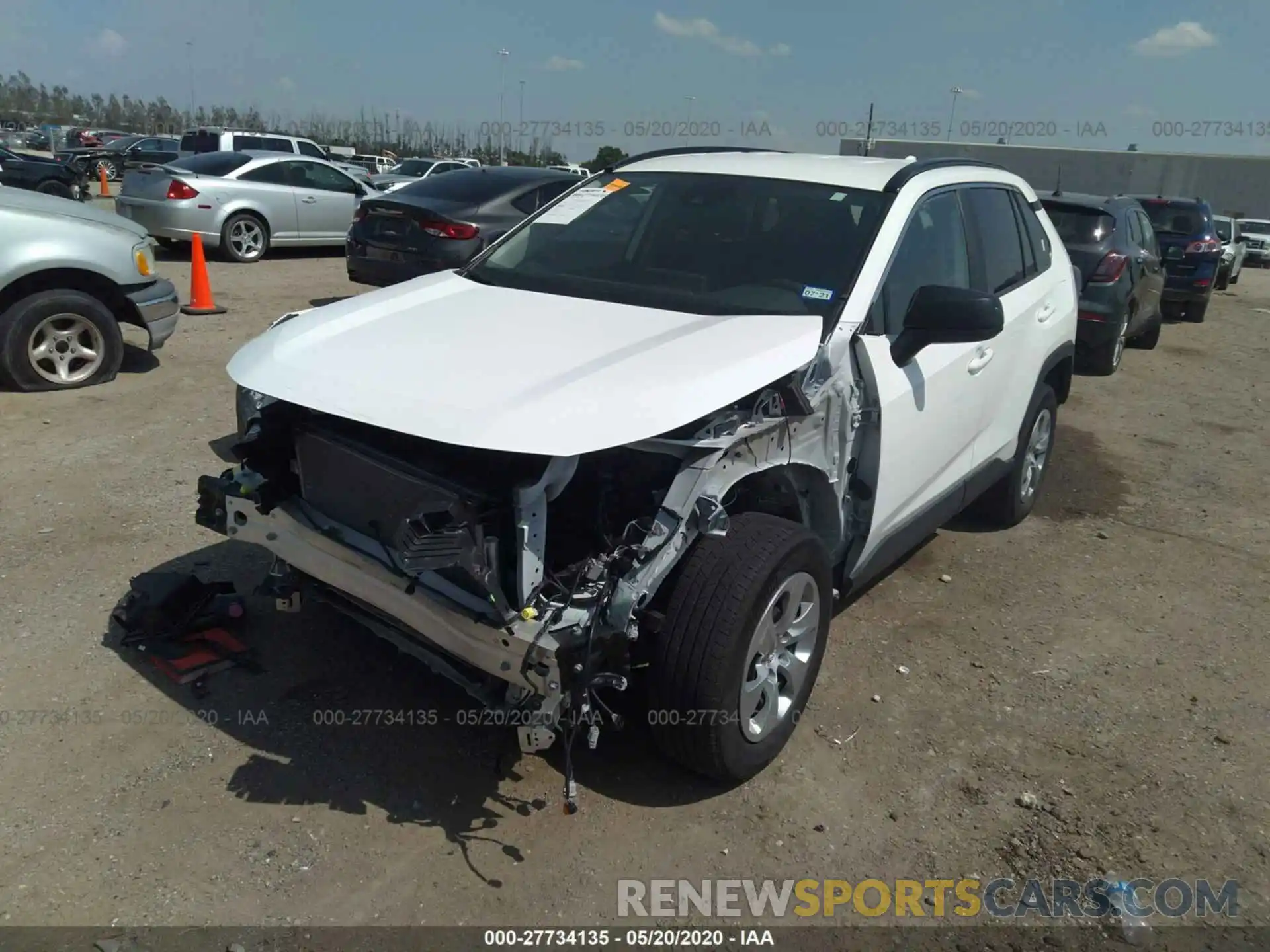 2 Фотография поврежденного автомобиля 2T3H1RFV1KW037290 TOYOTA RAV4 2019