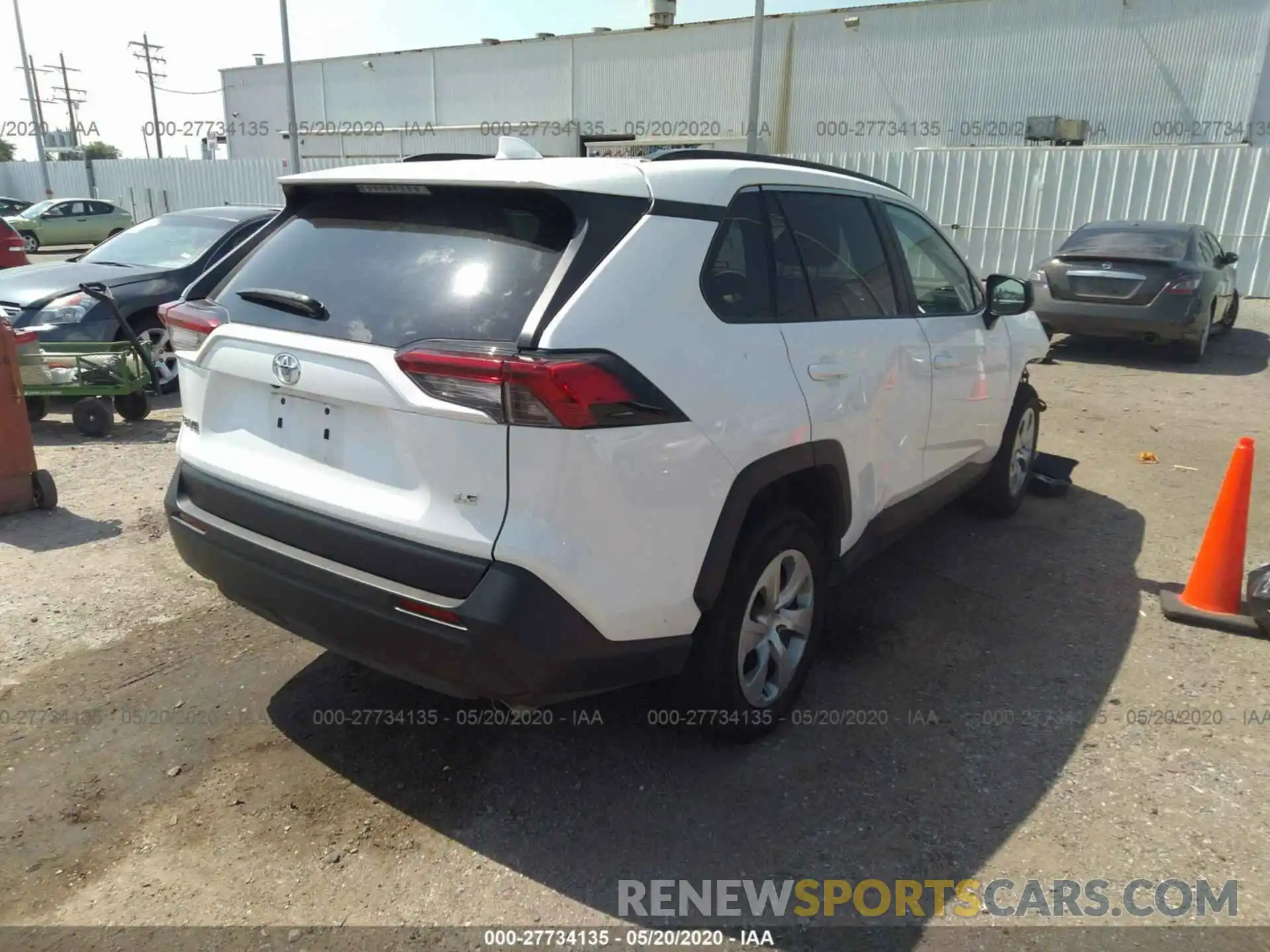 4 Фотография поврежденного автомобиля 2T3H1RFV1KW037290 TOYOTA RAV4 2019