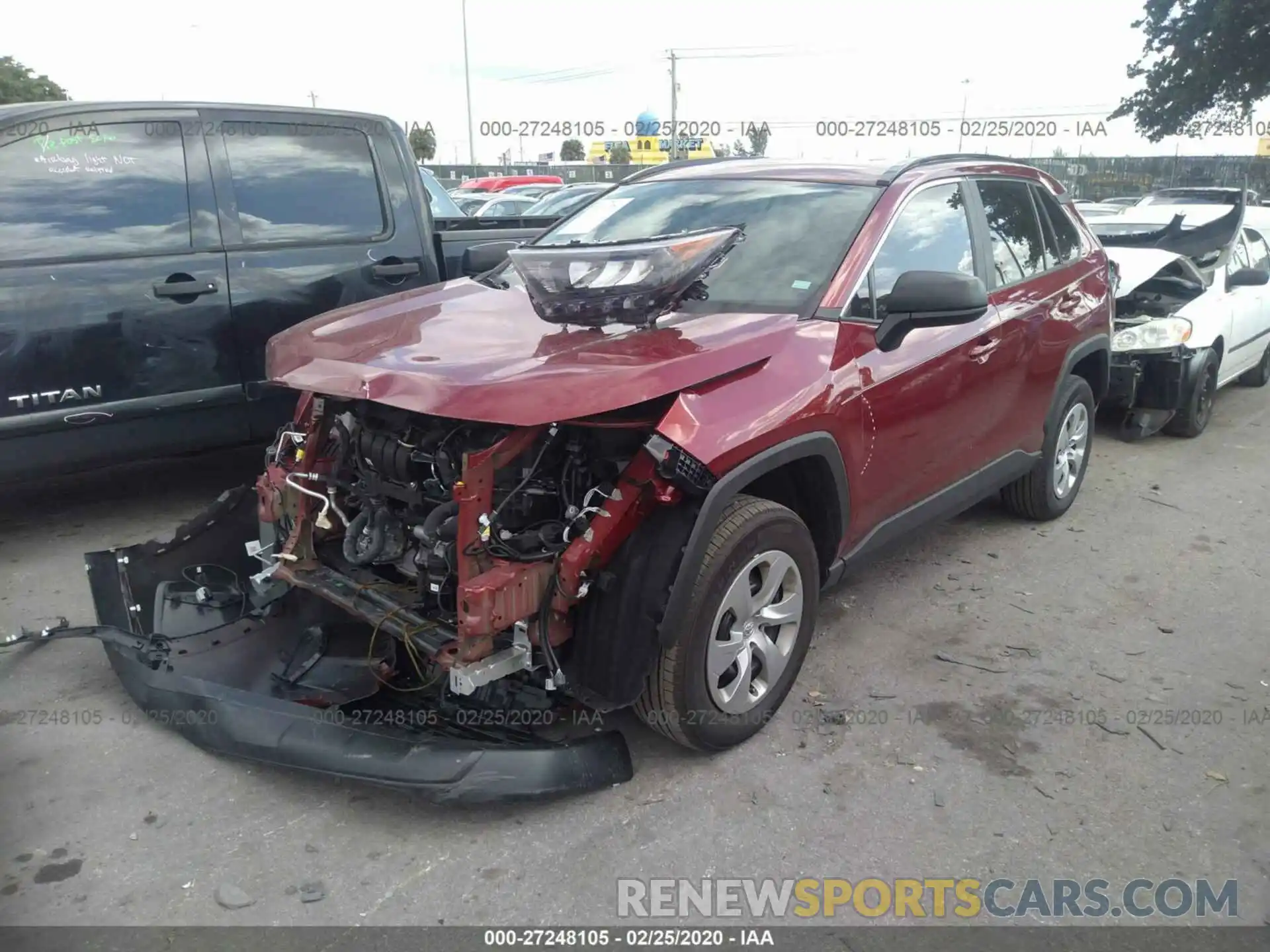 2 Photograph of a damaged car 2T3H1RFV1KW038102 TOYOTA RAV4 2019