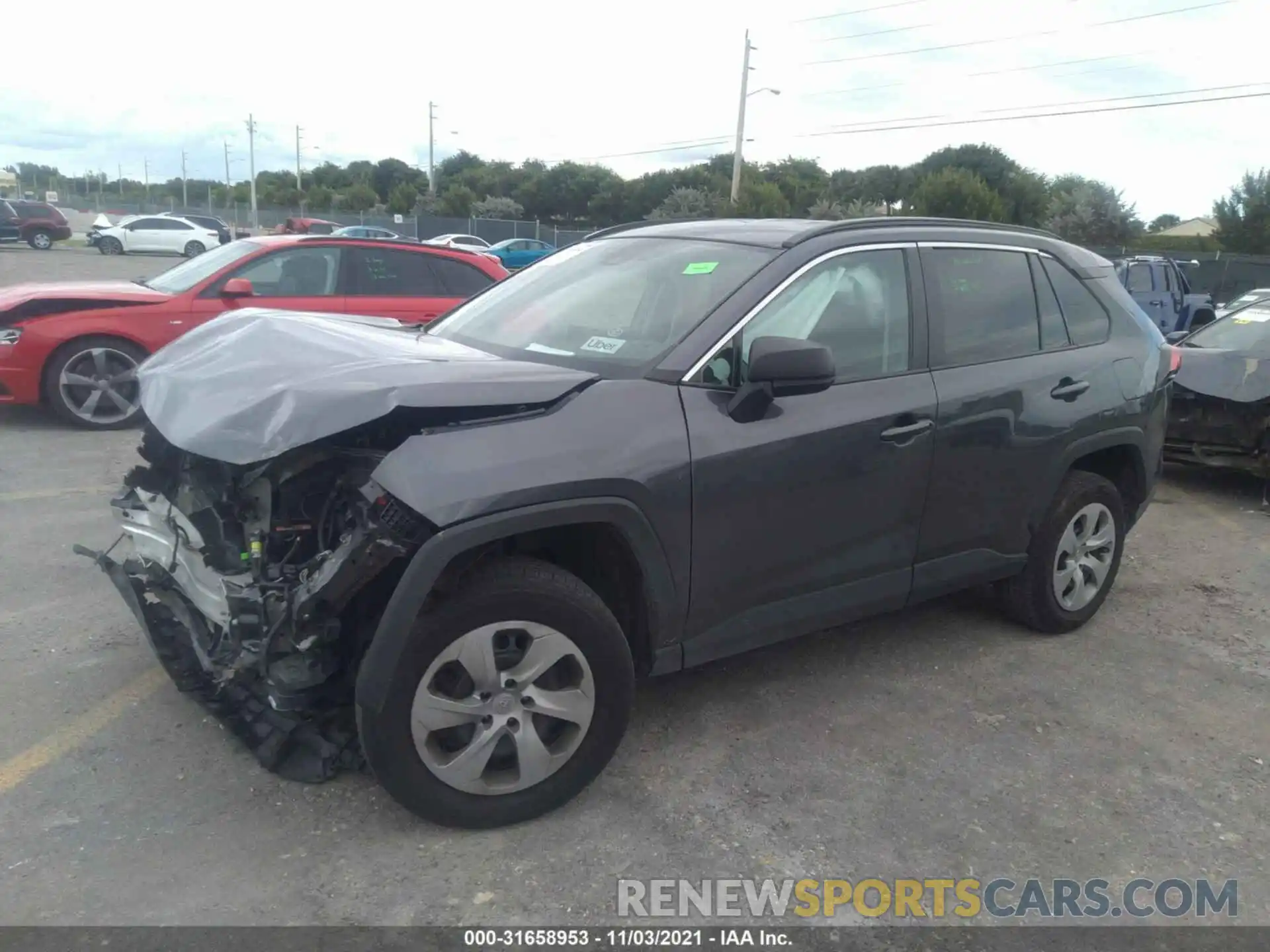 2 Photograph of a damaged car 2T3H1RFV1KW045597 TOYOTA RAV4 2019