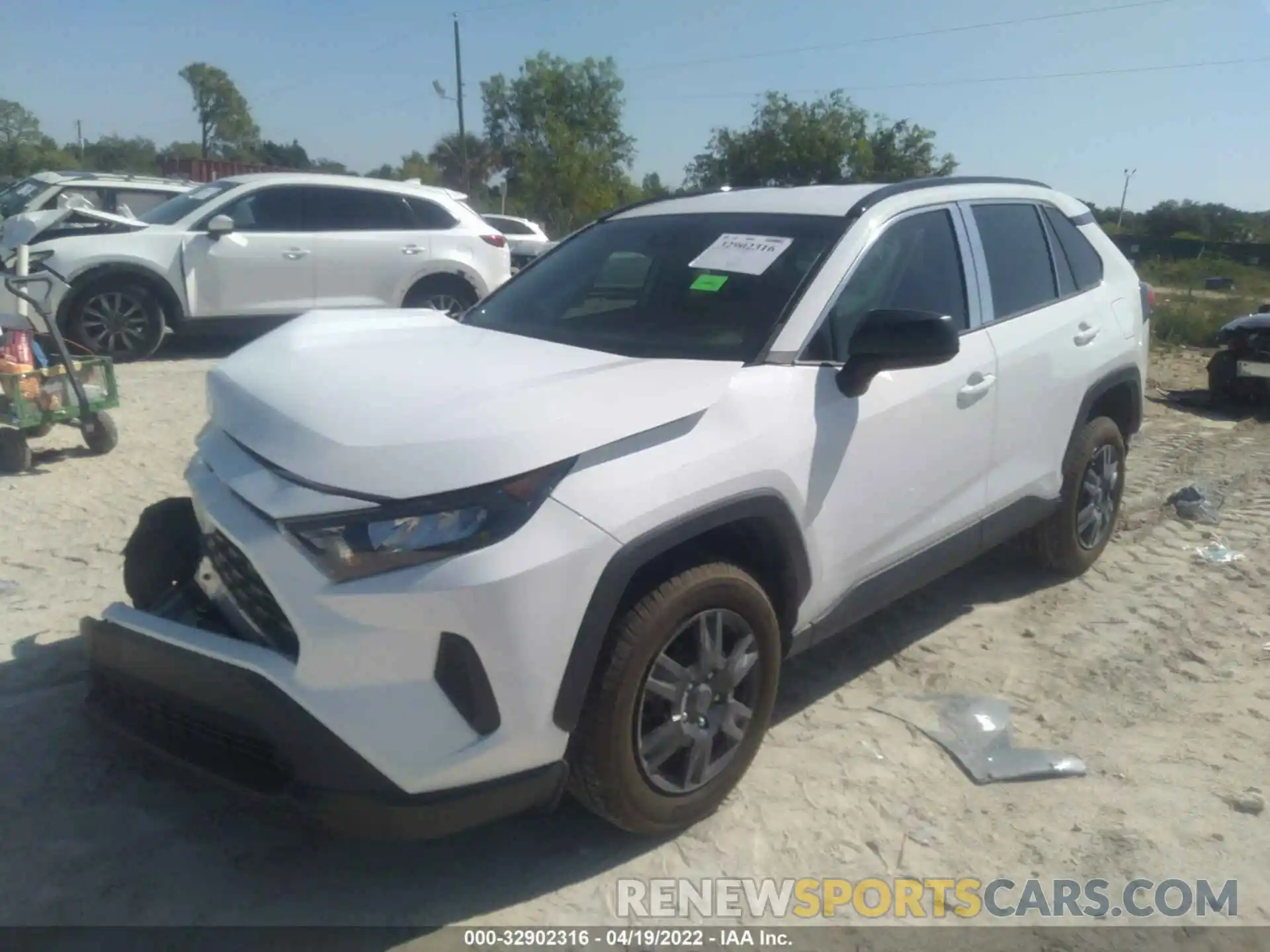 2 Photograph of a damaged car 2T3H1RFV1KW054817 TOYOTA RAV4 2019