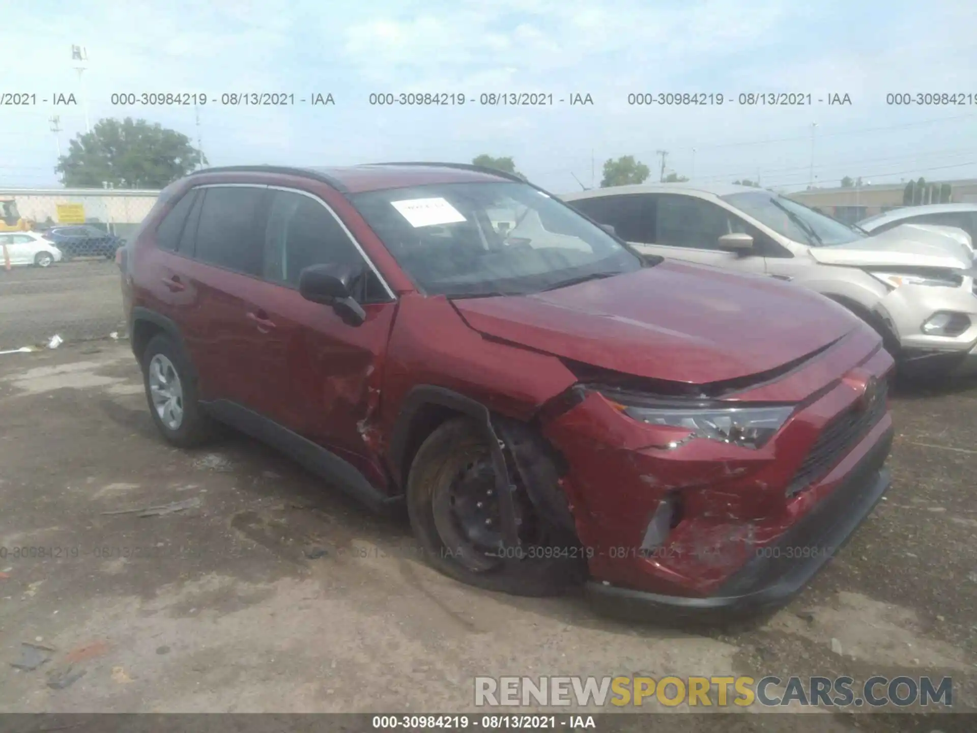 1 Photograph of a damaged car 2T3H1RFV1KW055210 TOYOTA RAV4 2019