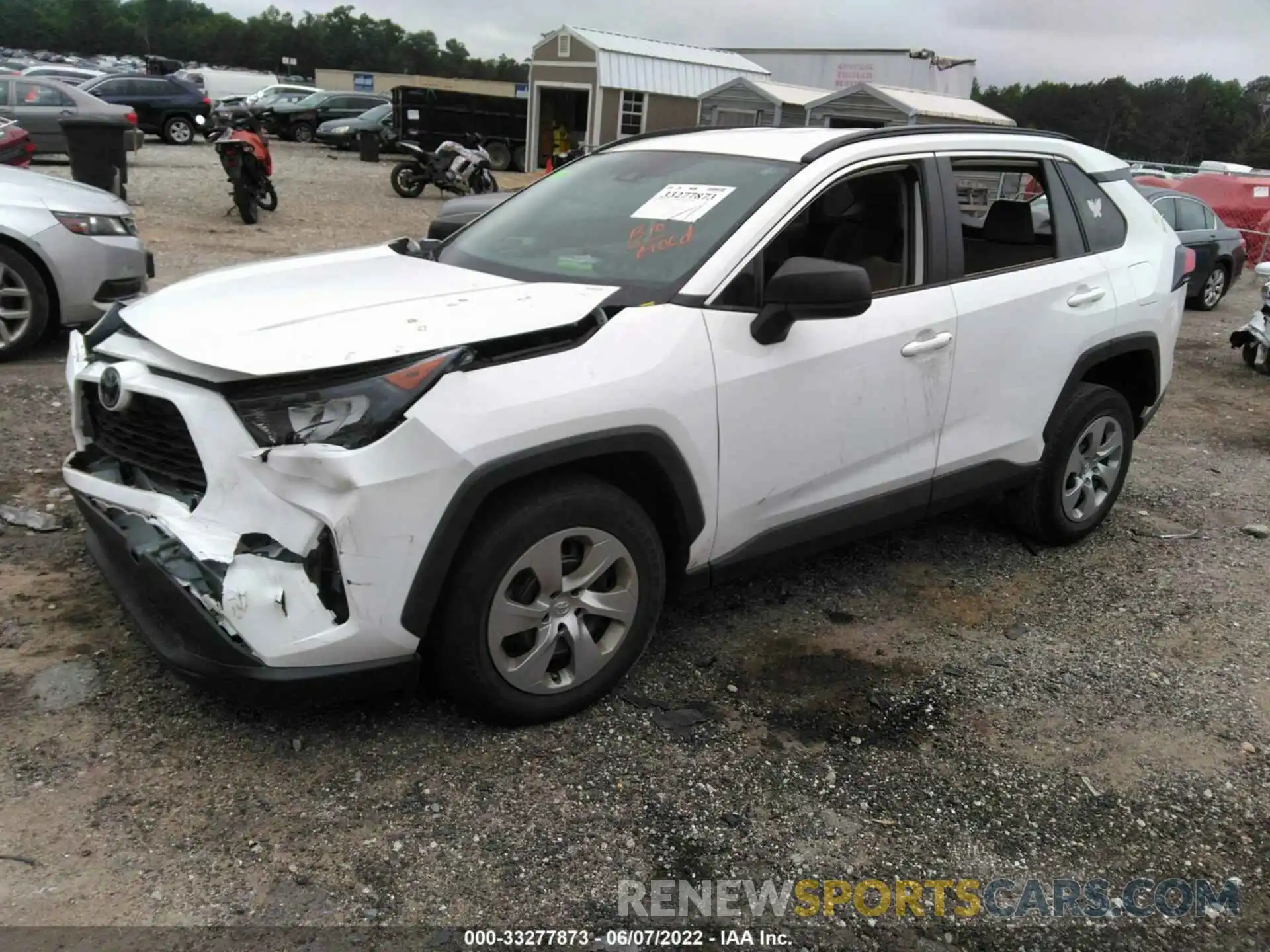 2 Photograph of a damaged car 2T3H1RFV2KC010052 TOYOTA RAV4 2019