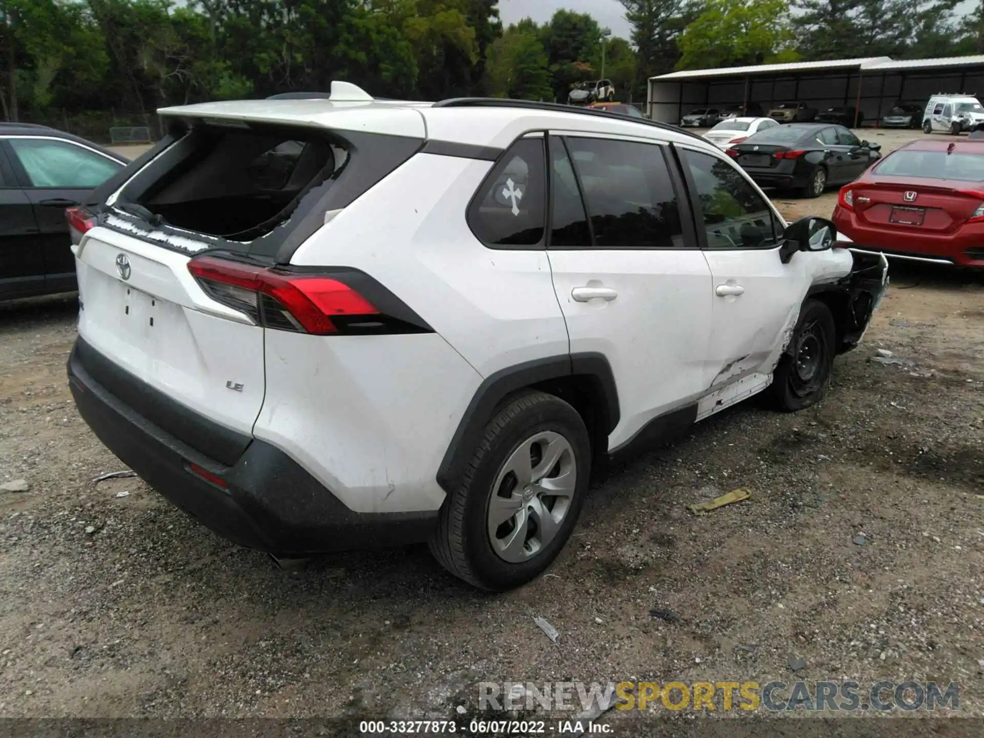 4 Фотография поврежденного автомобиля 2T3H1RFV2KC010052 TOYOTA RAV4 2019