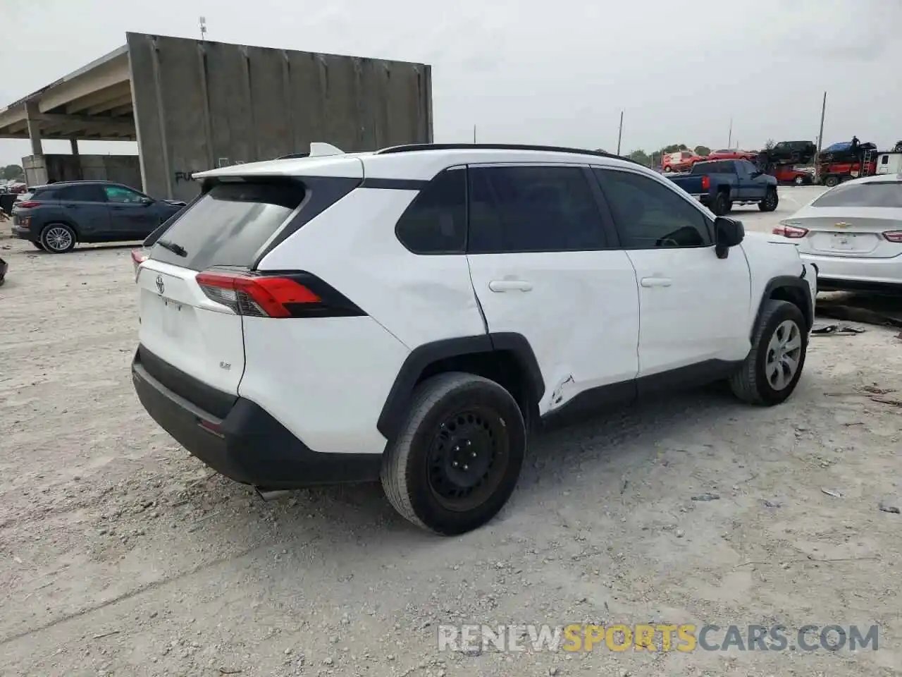 4 Фотография поврежденного автомобиля 2T3H1RFV2KC019091 TOYOTA RAV4 2019