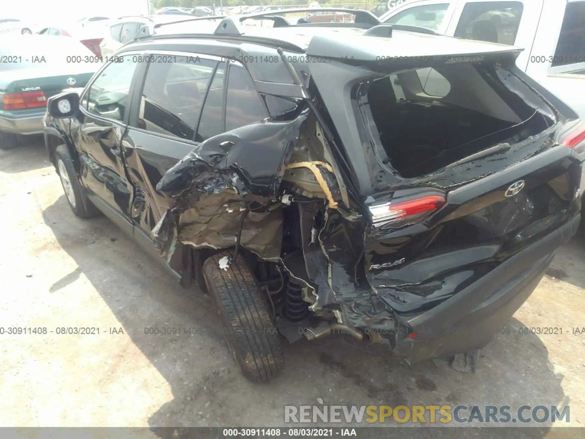 3 Photograph of a damaged car 2T3H1RFV2KC022542 TOYOTA RAV4 2019