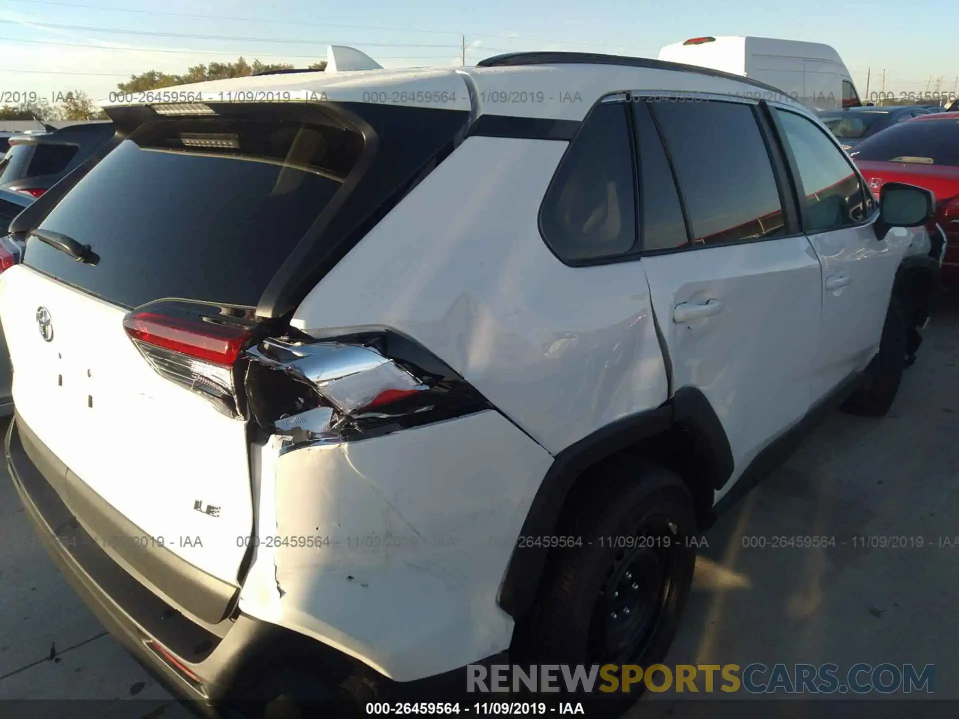 4 Photograph of a damaged car 2T3H1RFV2KC023397 TOYOTA RAV4 2019