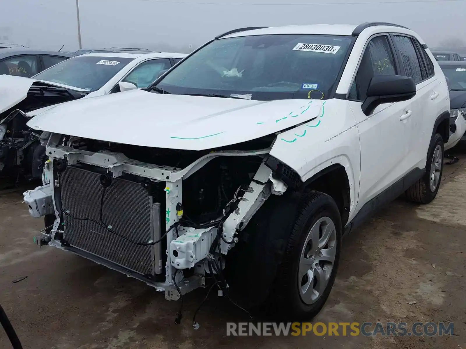 2 Фотография поврежденного автомобиля 2T3H1RFV2KC024467 TOYOTA RAV4 2019