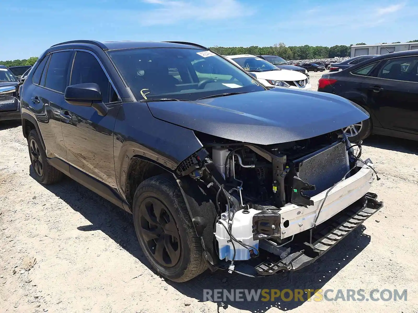 1 Photograph of a damaged car 2T3H1RFV2KC027255 TOYOTA RAV4 2019