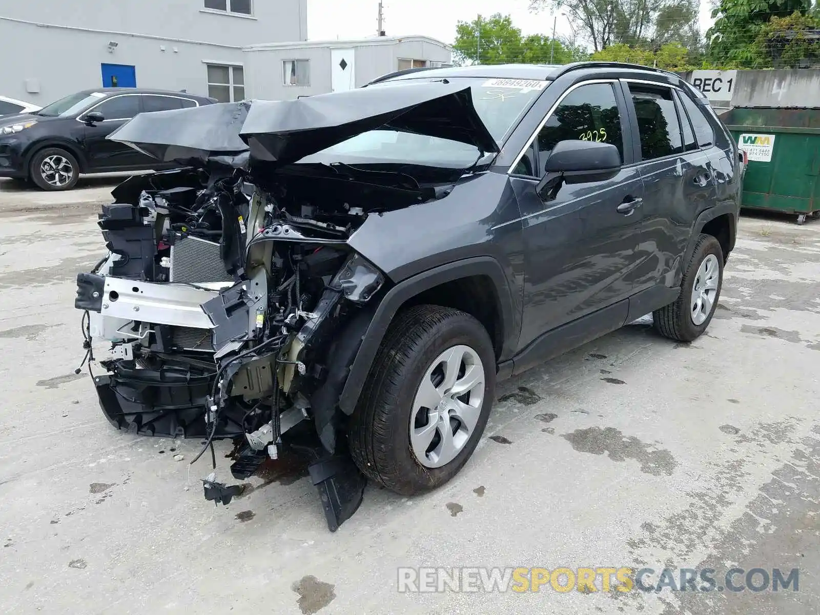 2 Photograph of a damaged car 2T3H1RFV2KC029121 TOYOTA RAV4 2019