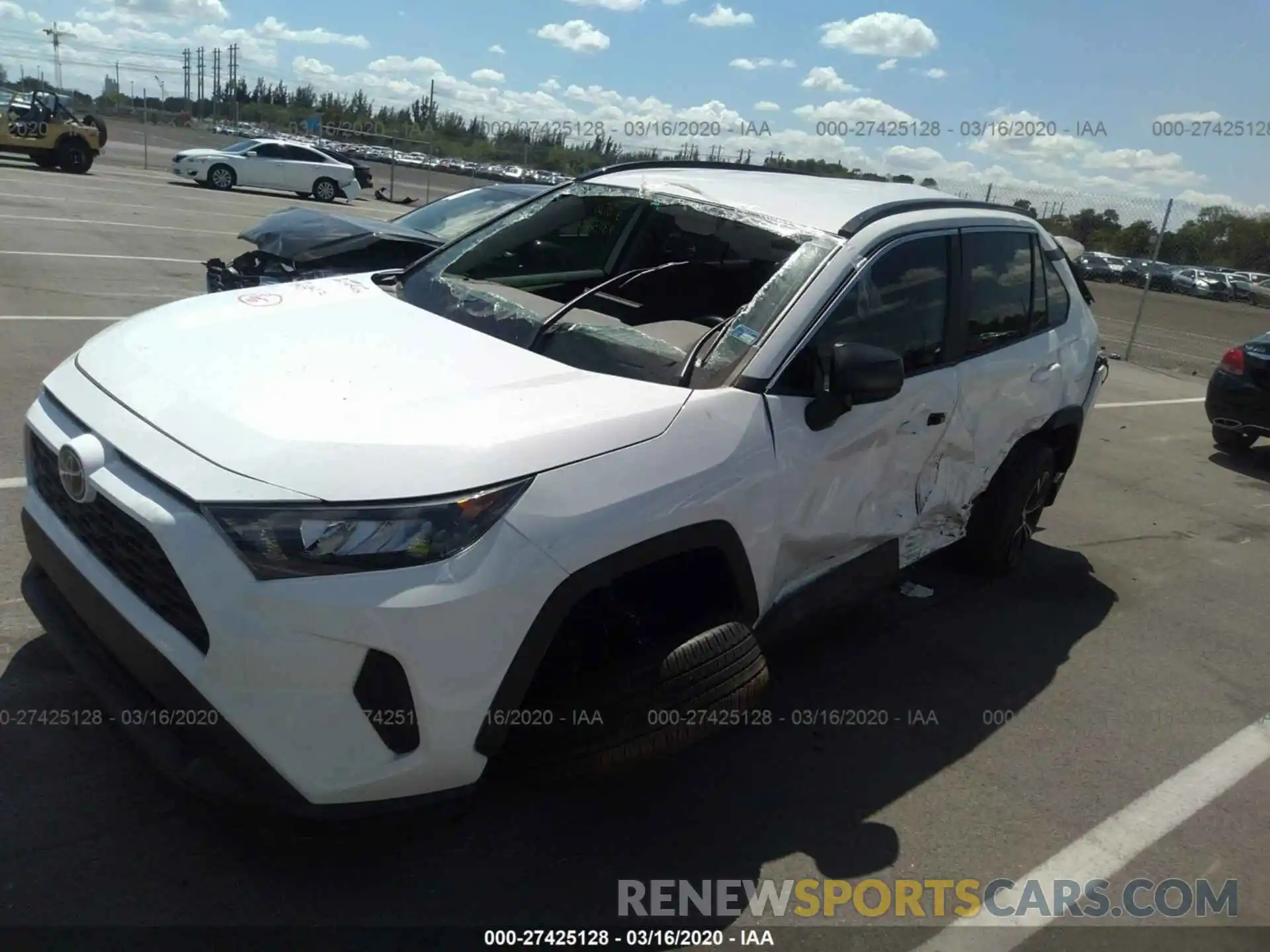 6 Фотография поврежденного автомобиля 2T3H1RFV2KC030320 TOYOTA RAV4 2019