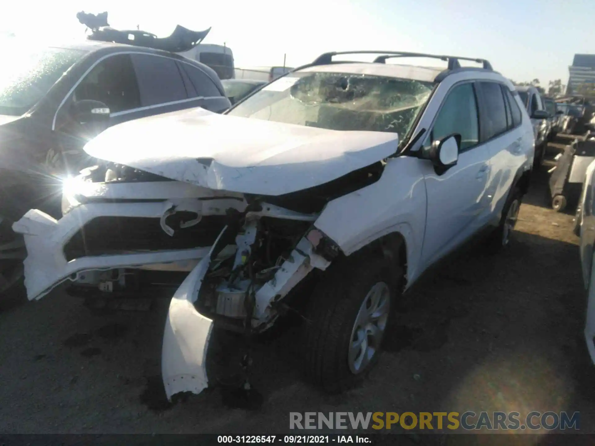 2 Photograph of a damaged car 2T3H1RFV2KW001673 TOYOTA RAV4 2019