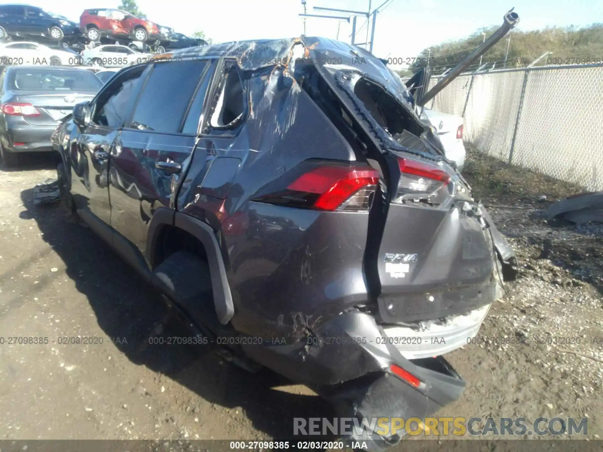 3 Photograph of a damaged car 2T3H1RFV2KW003973 TOYOTA RAV4 2019