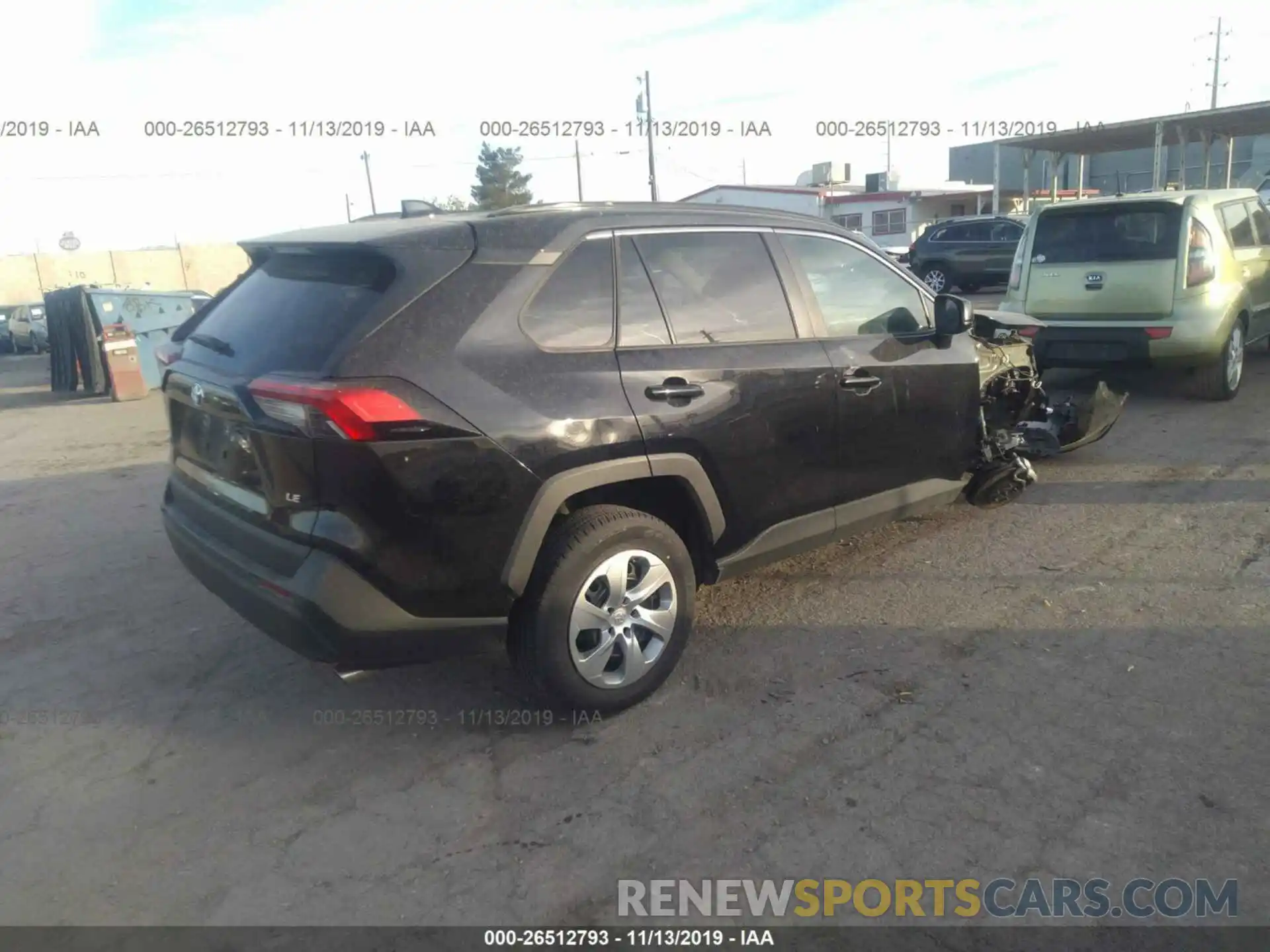 4 Фотография поврежденного автомобиля 2T3H1RFV2KW006050 TOYOTA RAV4 2019