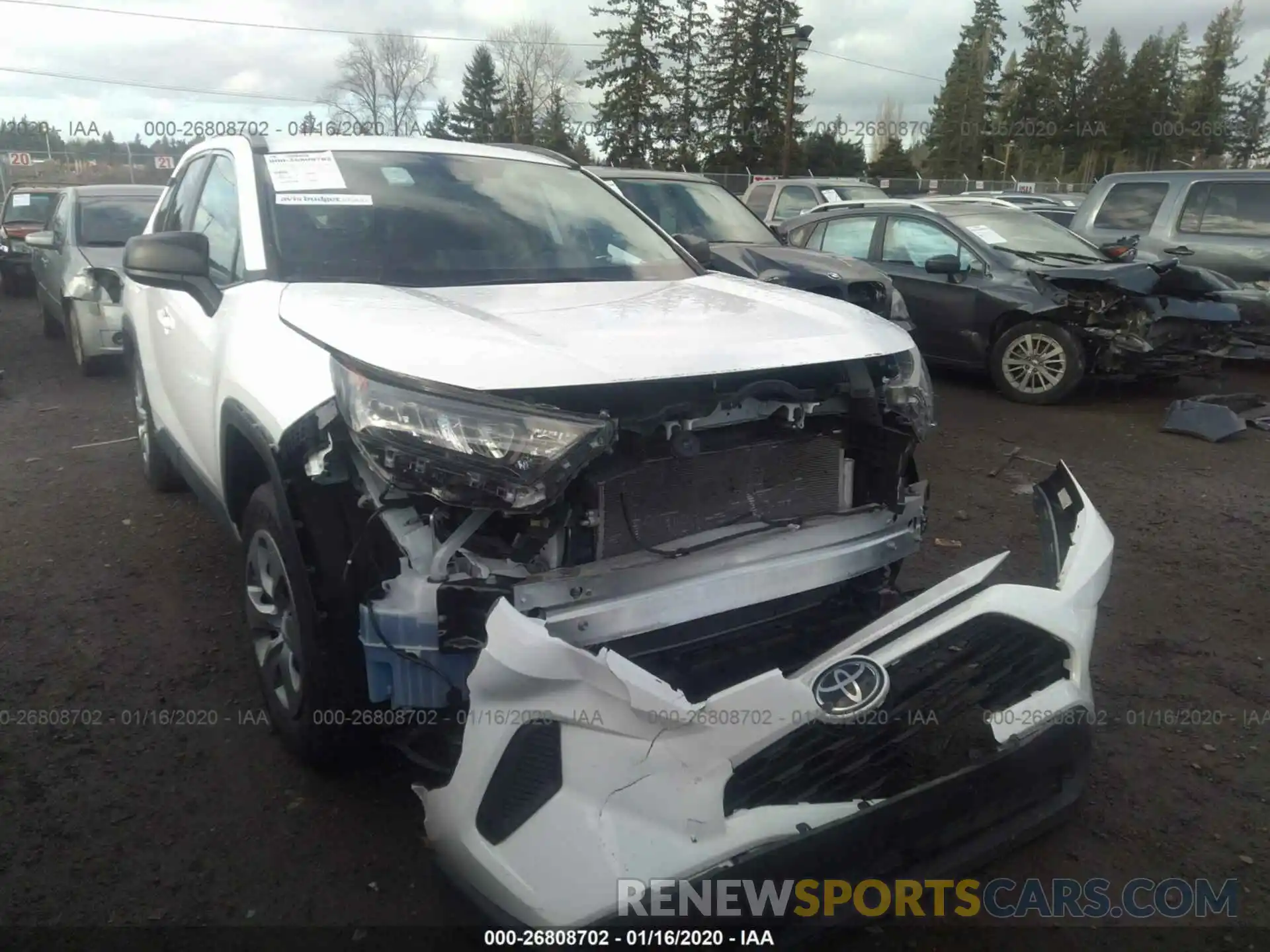 1 Photograph of a damaged car 2T3H1RFV2KW008171 TOYOTA RAV4 2019