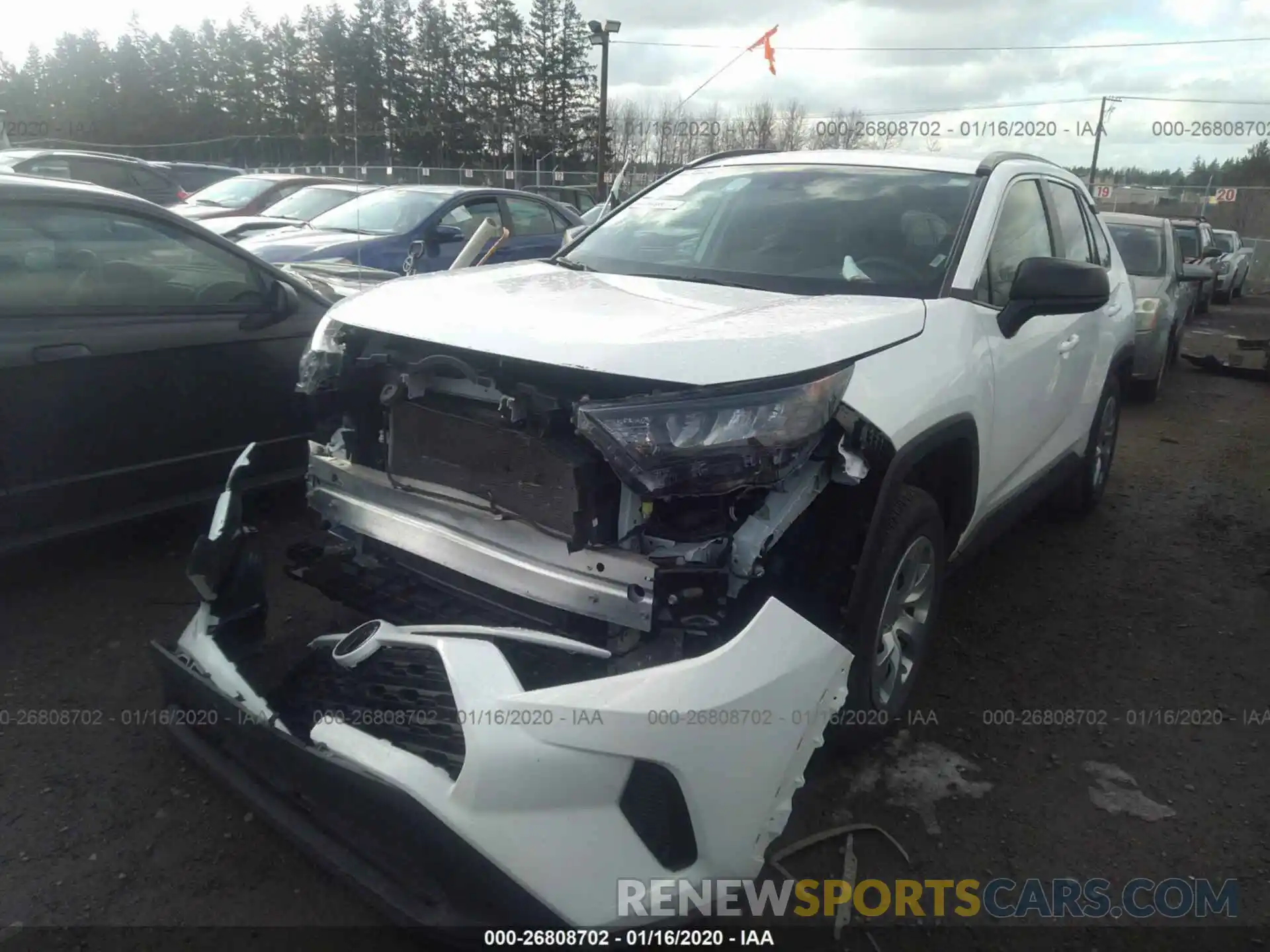 2 Photograph of a damaged car 2T3H1RFV2KW008171 TOYOTA RAV4 2019