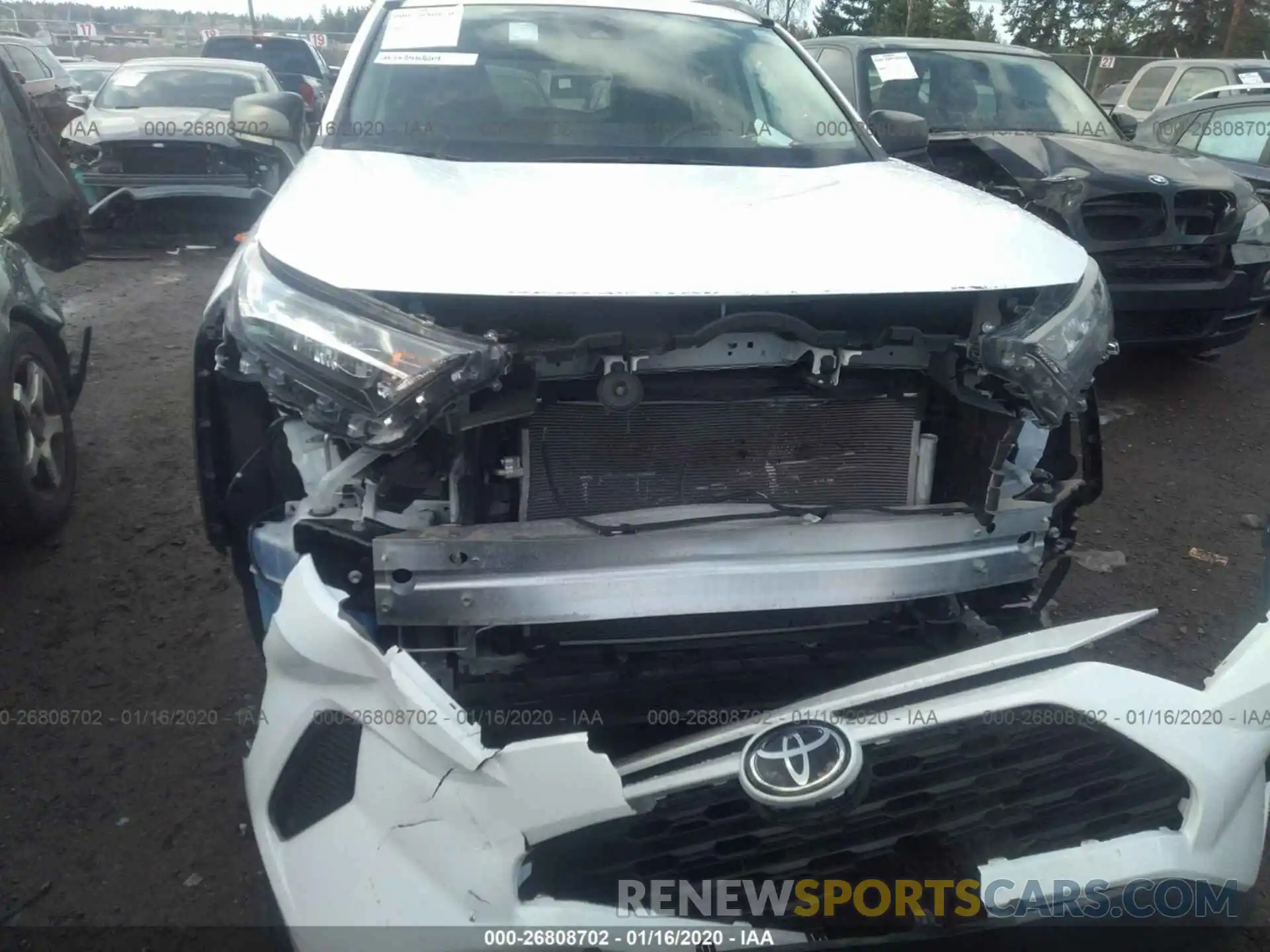 6 Фотография поврежденного автомобиля 2T3H1RFV2KW008171 TOYOTA RAV4 2019