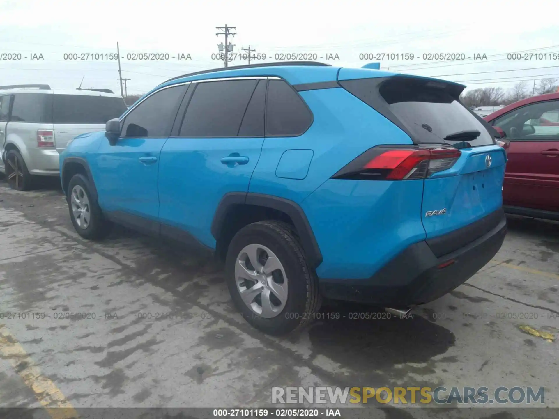 3 Фотография поврежденного автомобиля 2T3H1RFV2KW024158 TOYOTA RAV4 2019