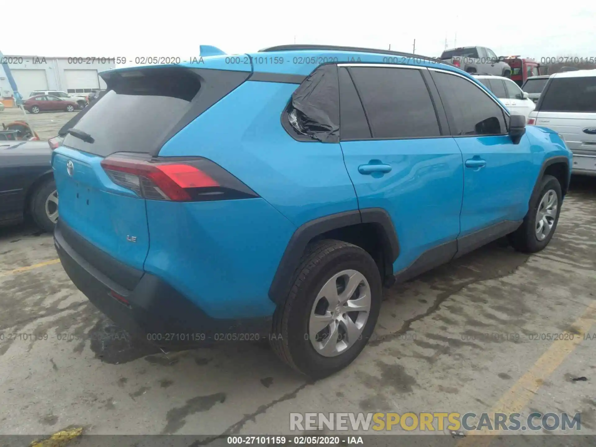 4 Фотография поврежденного автомобиля 2T3H1RFV2KW024158 TOYOTA RAV4 2019