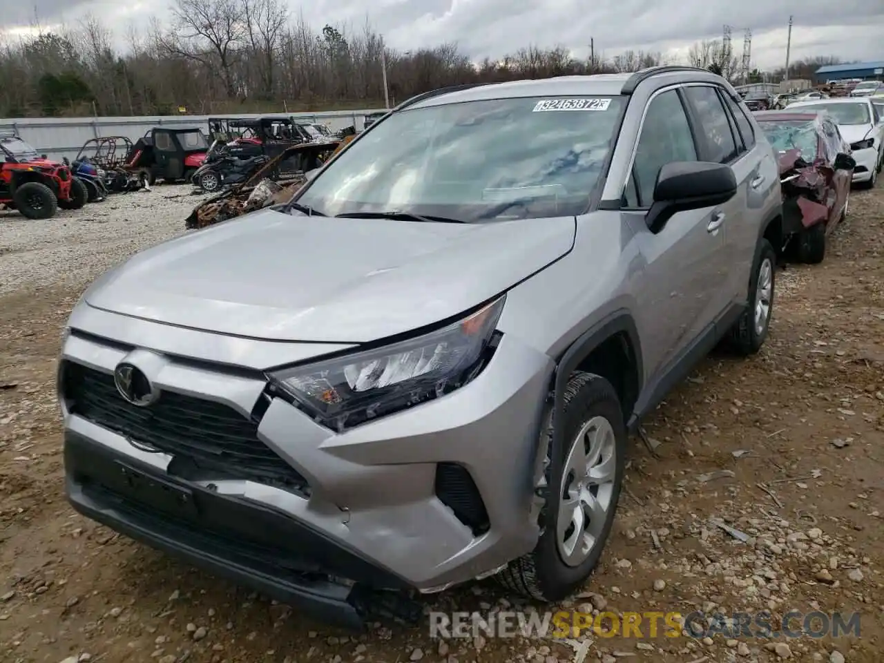 2 Photograph of a damaged car 2T3H1RFV2KW032048 TOYOTA RAV4 2019