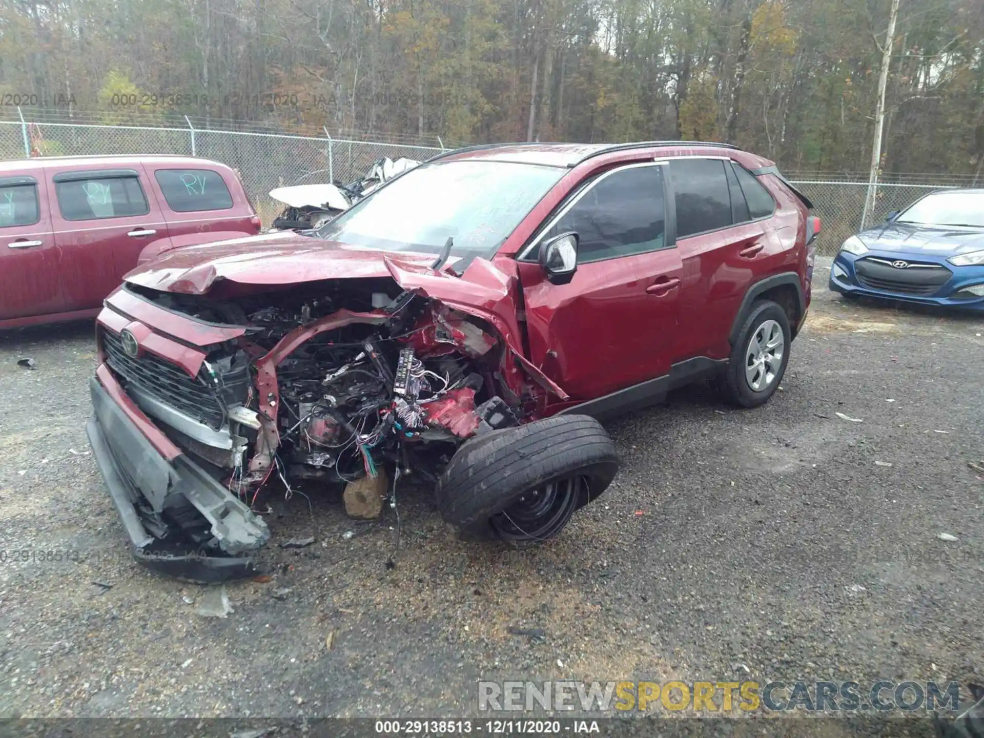 2 Photograph of a damaged car 2T3H1RFV2KW036066 TOYOTA RAV4 2019