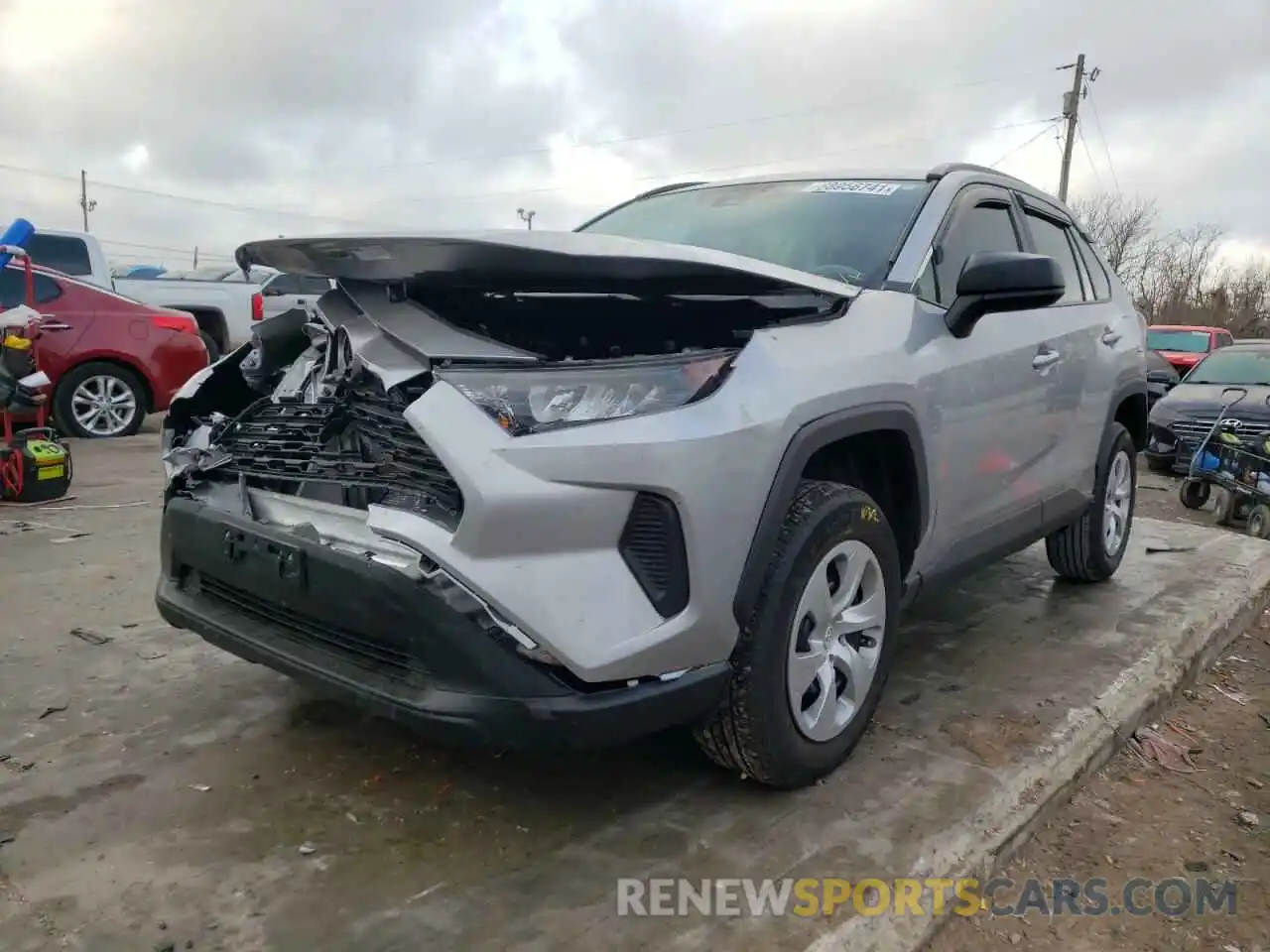 2 Photograph of a damaged car 2T3H1RFV2KW036665 TOYOTA RAV4 2019