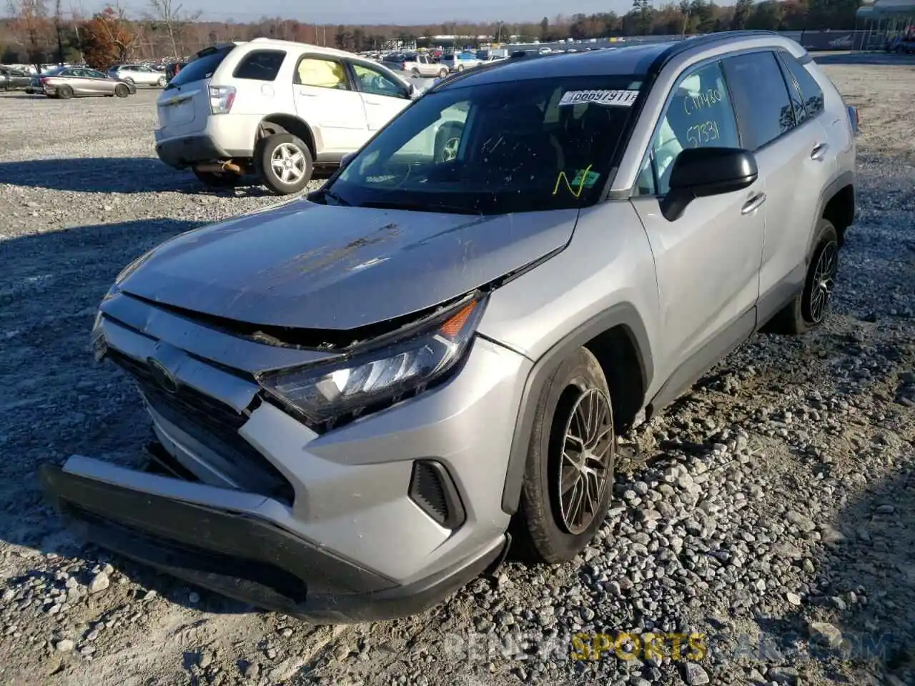 2 Photograph of a damaged car 2T3H1RFV2KW037542 TOYOTA RAV4 2019